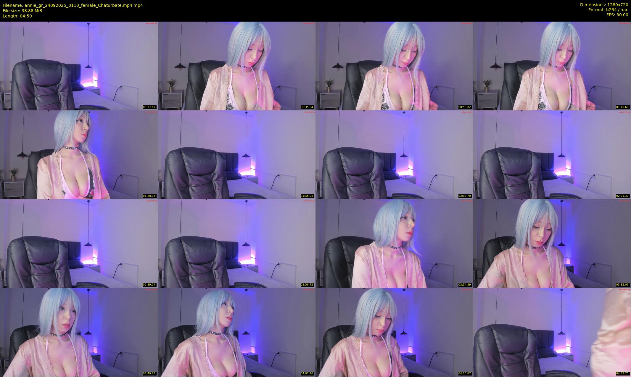 annie_gr — 5 minute Chaturbate female cam show recording, 720p, Sep 24, 2025