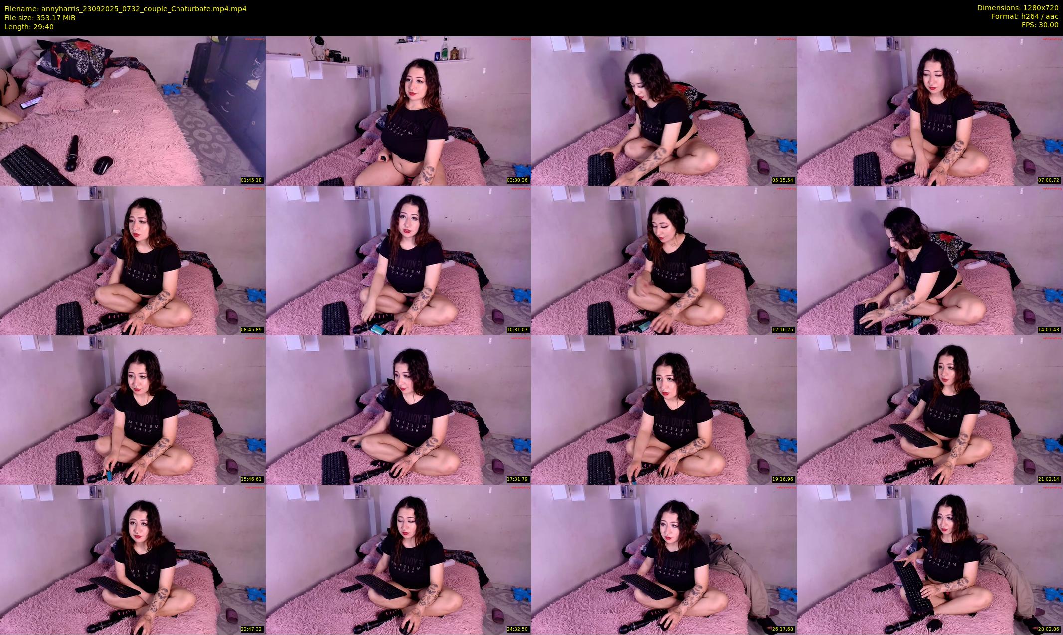 annyharris — 30 minute Chaturbate couple cam show recording, 720p, Sep 23, 2025