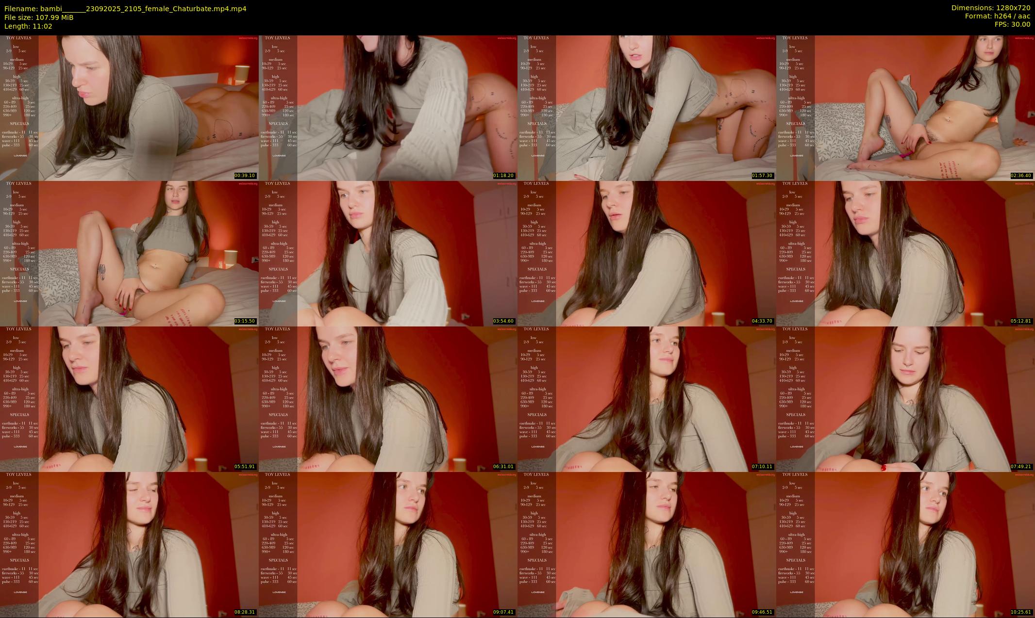 bambi______ — 12 minute Chaturbate female cam show recording, 720p, Sep 23, 2025