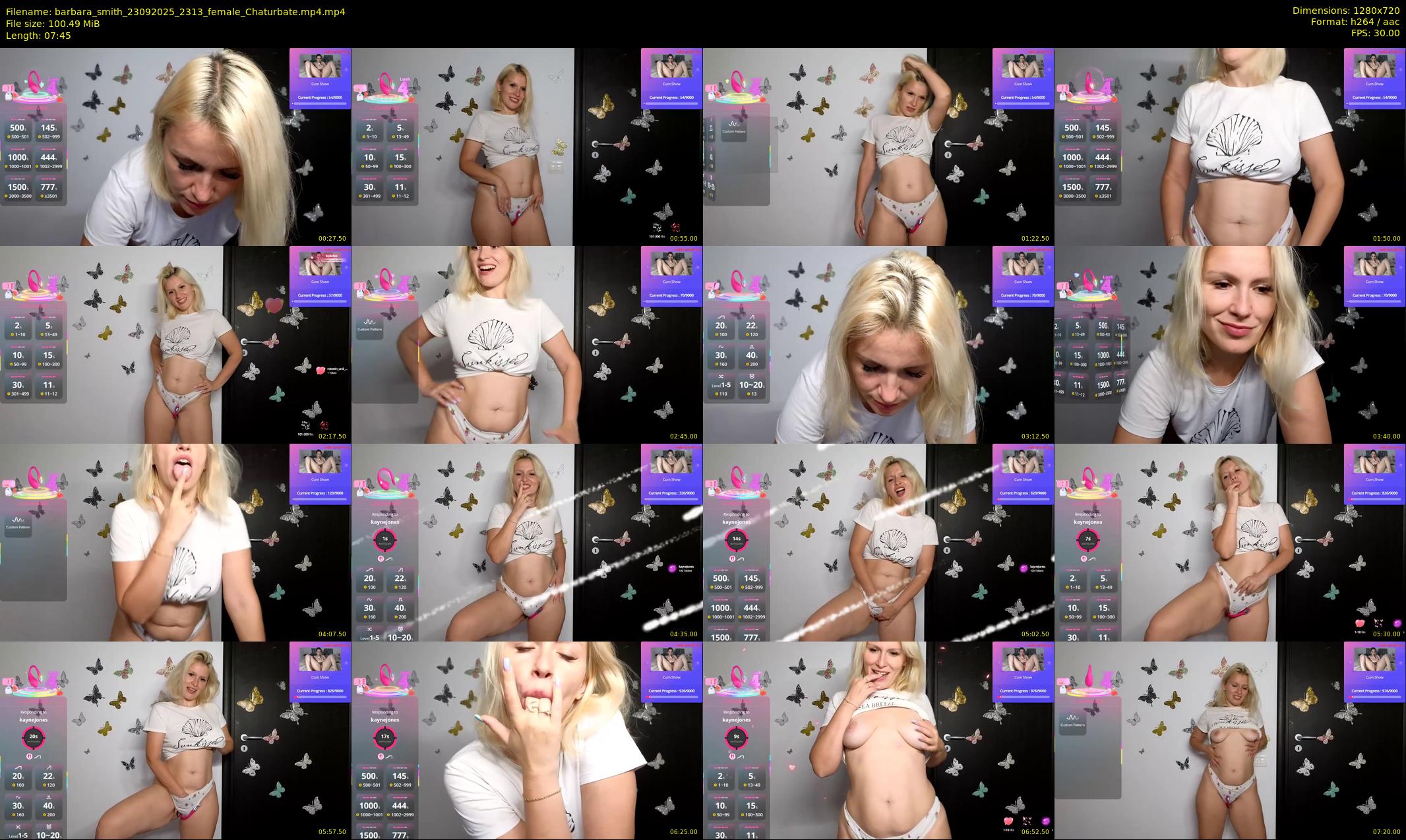 barbara_smith — 8 minute Chaturbate female cam show recording, 720p, Sep 23, 2025