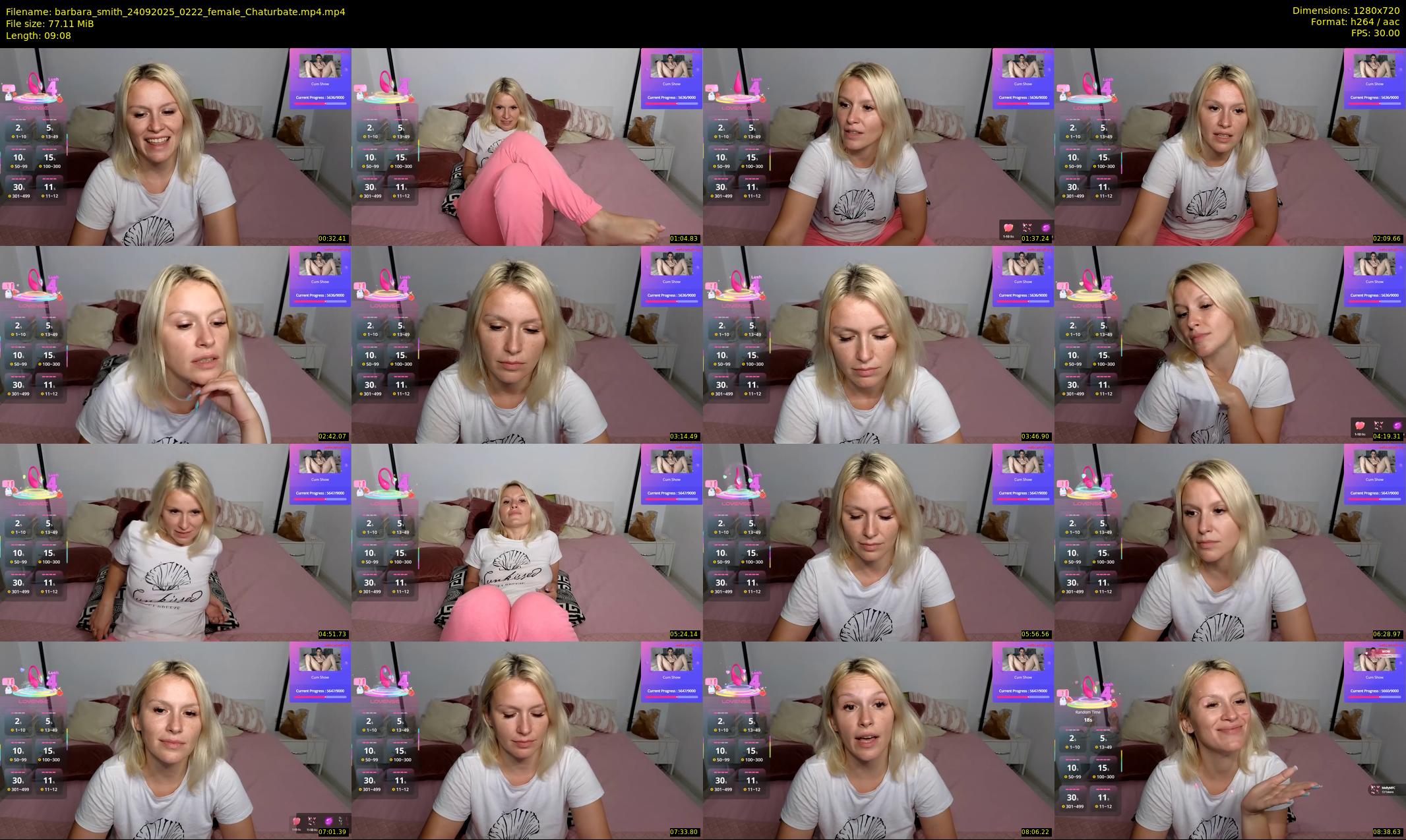 barbara_smith — 10 minute Chaturbate female cam show recording, 720p, Sep 24, 2025