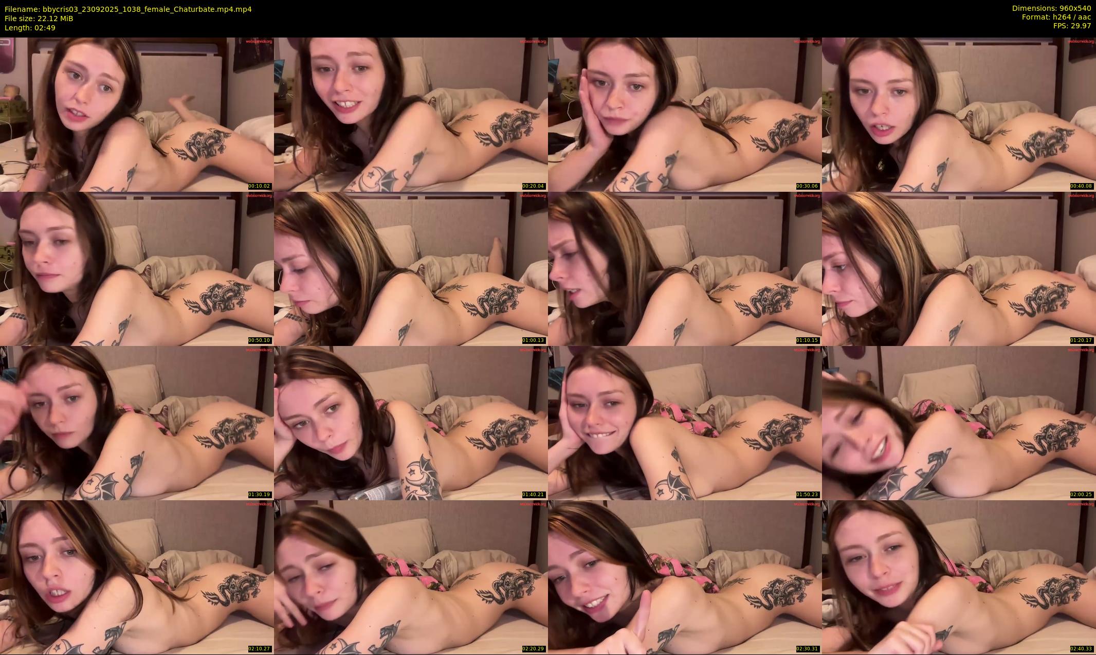 bbycris03 — 3 minute Chaturbate female cam show recording, 480p, Sep 23, 2025