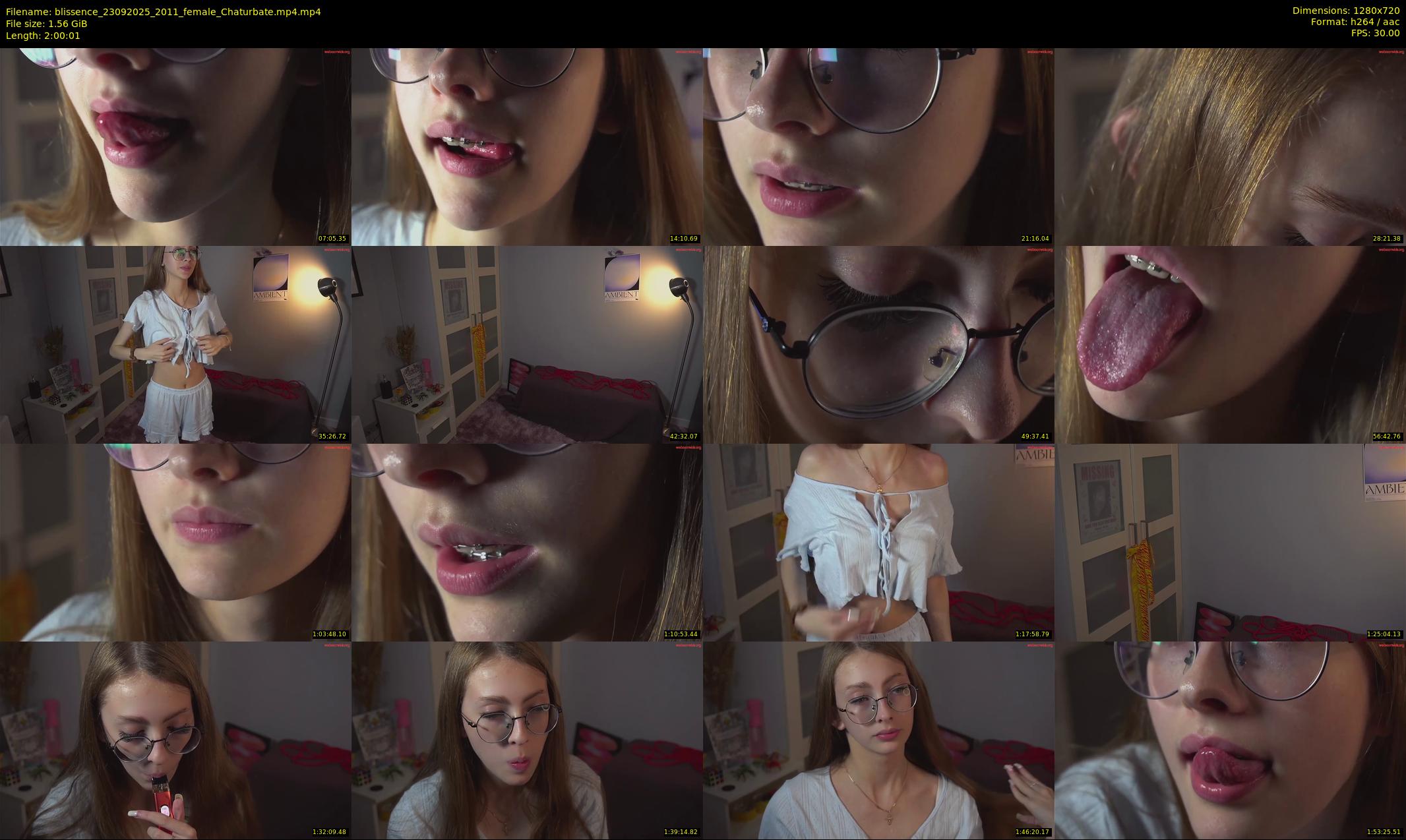 blissence — 121 minute Chaturbate female cam show recording, 720p, Sep 23, 2025