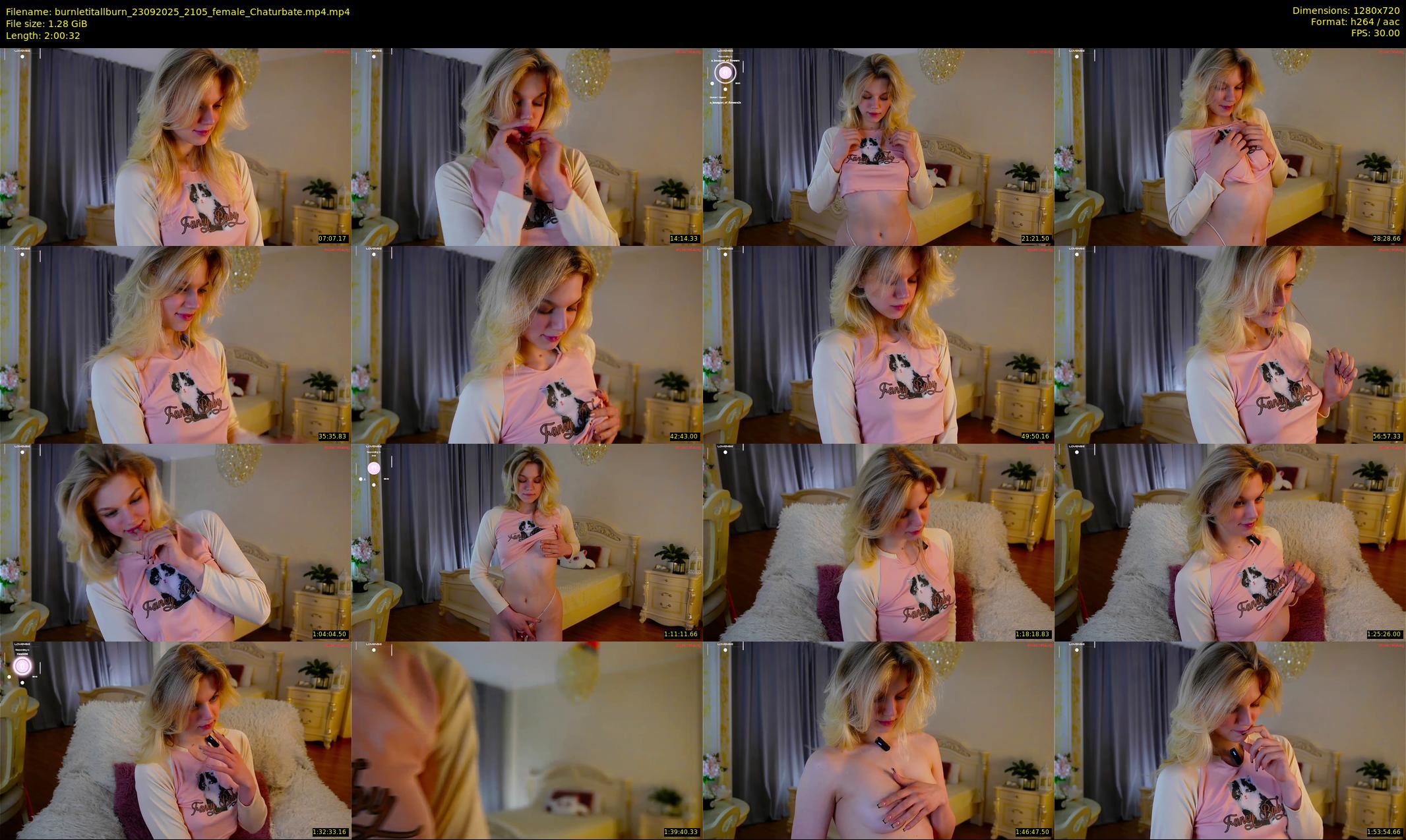 burnletitallburn — 121 minute Chaturbate female cam show recording, 720p, Sep 23, 2025