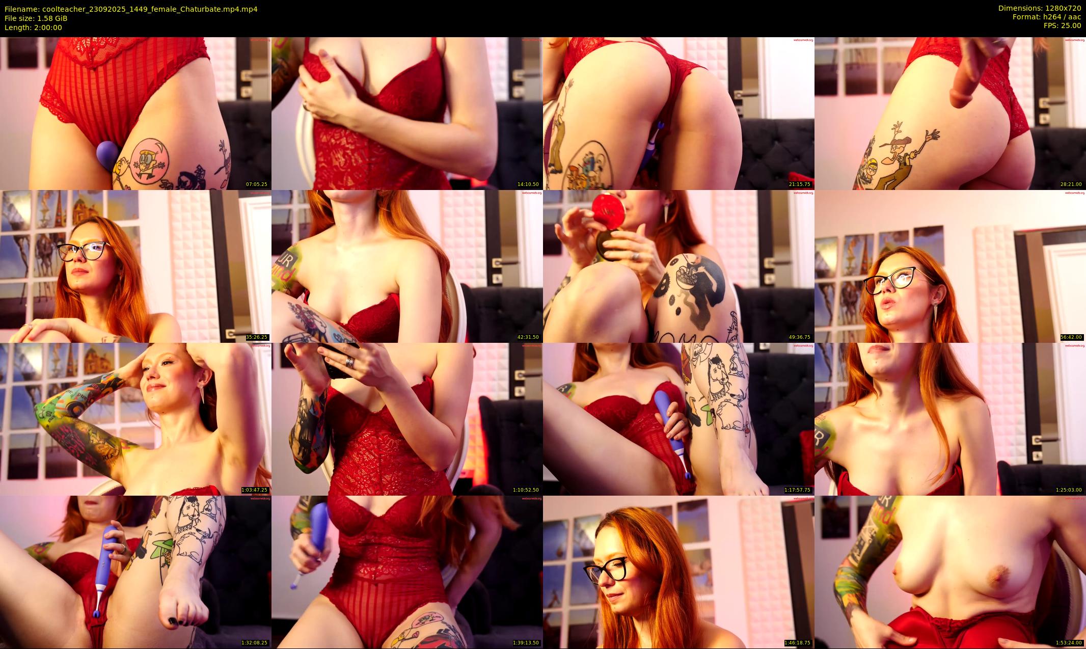 coolteacher — 120 minute Chaturbate female cam show recording, 720p, Sep 23, 2025