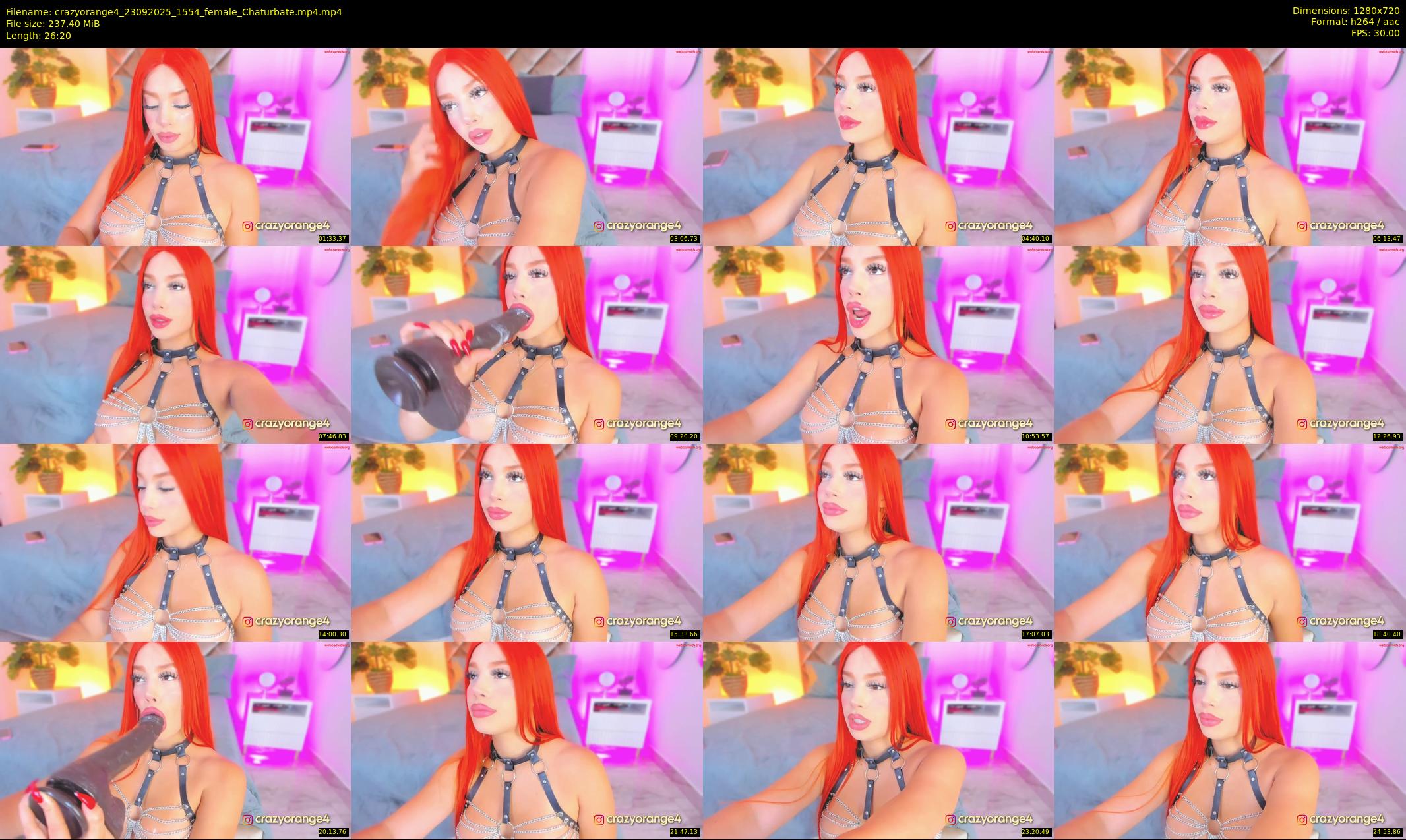 crazyorange4 — 27 minute Chaturbate female cam show recording, 720p, Sep 23, 2025