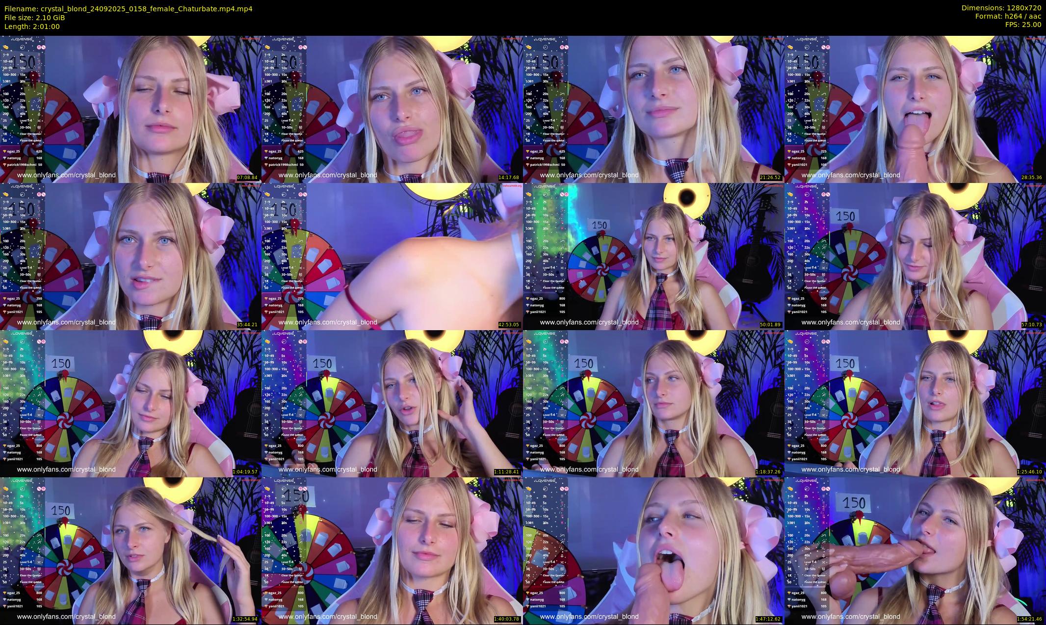 crystal_blond — 121 minute Chaturbate female cam show recording, 720p, Sep 24, 2025