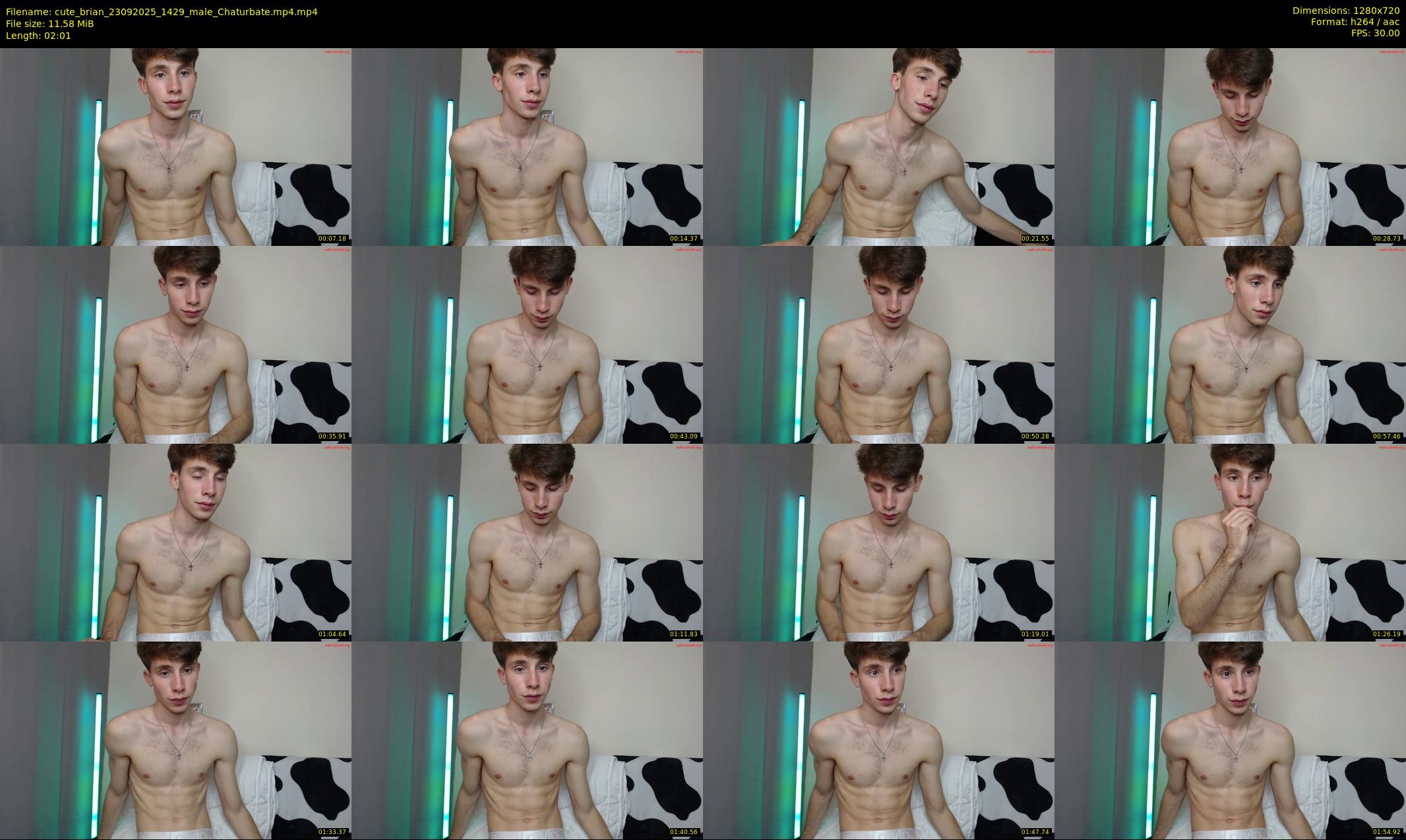 cute_brian — 3 minute Chaturbate male cam show recording, 720p, Sep 23, 2025
