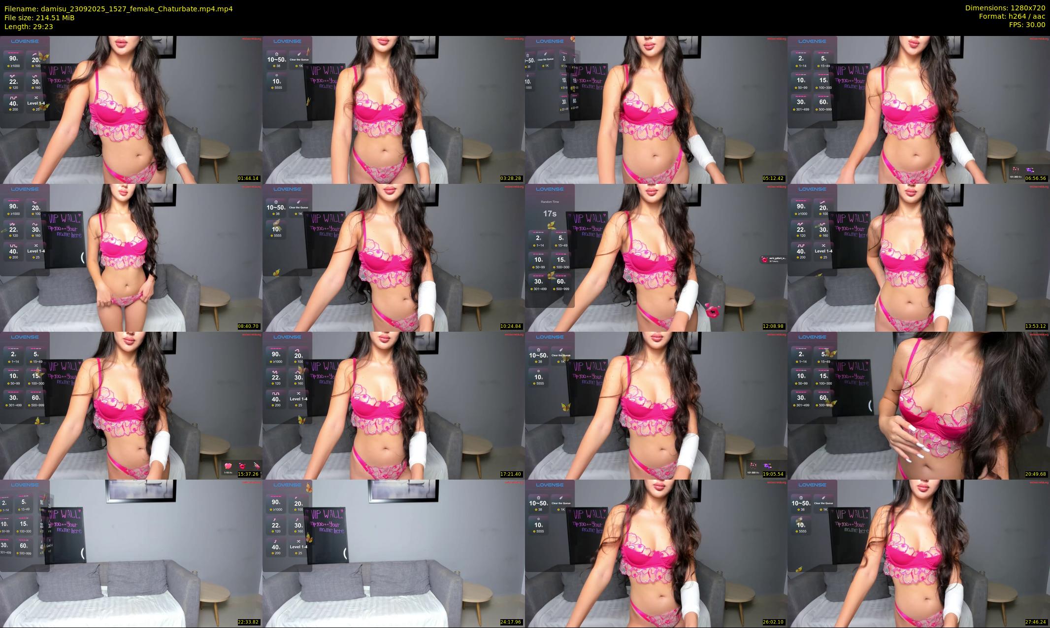 damisu — 30 minute Chaturbate female cam show recording, 720p, Sep 23, 2025