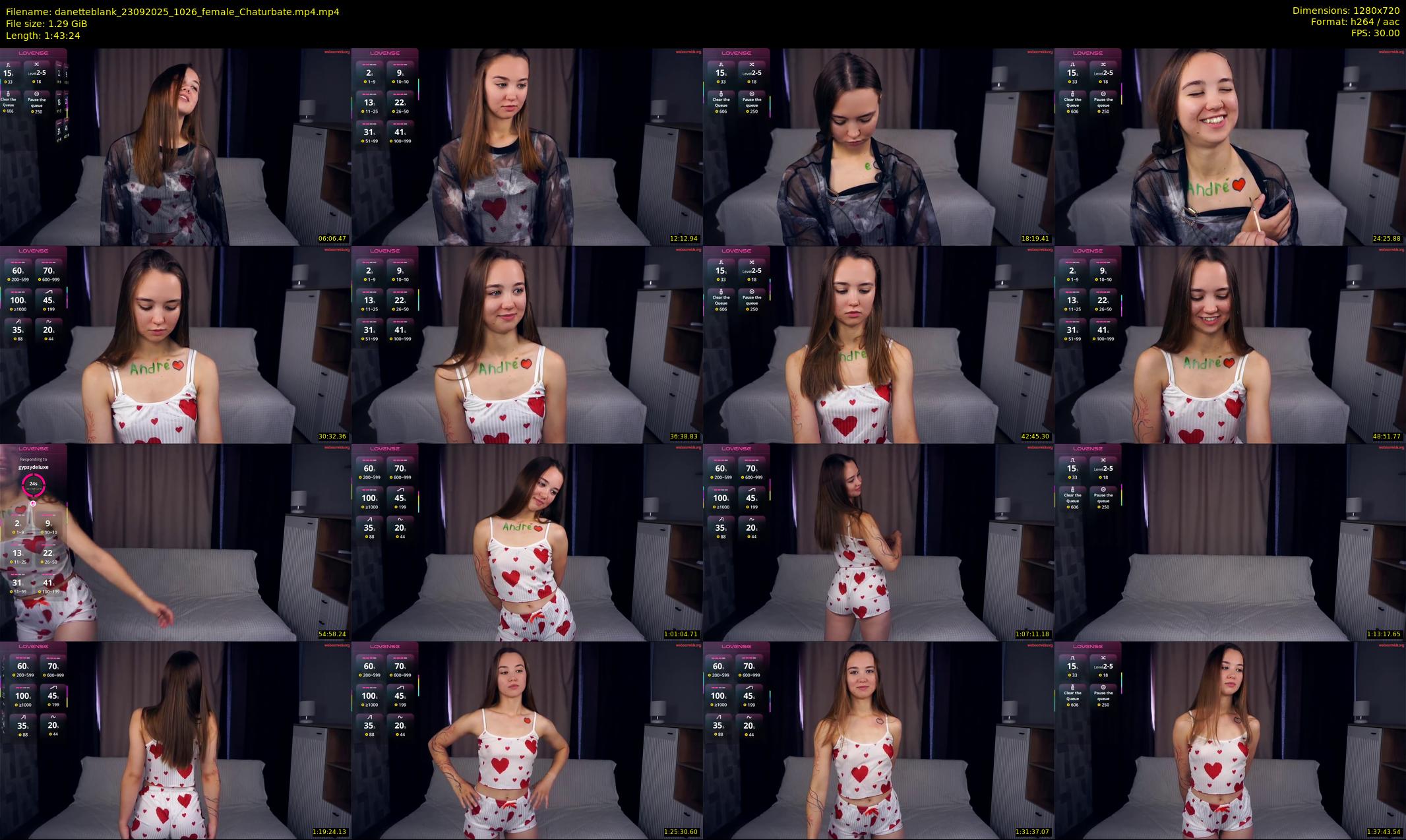 danetteblank — 104 minute Chaturbate female cam show recording, 720p, Sep 23, 2025