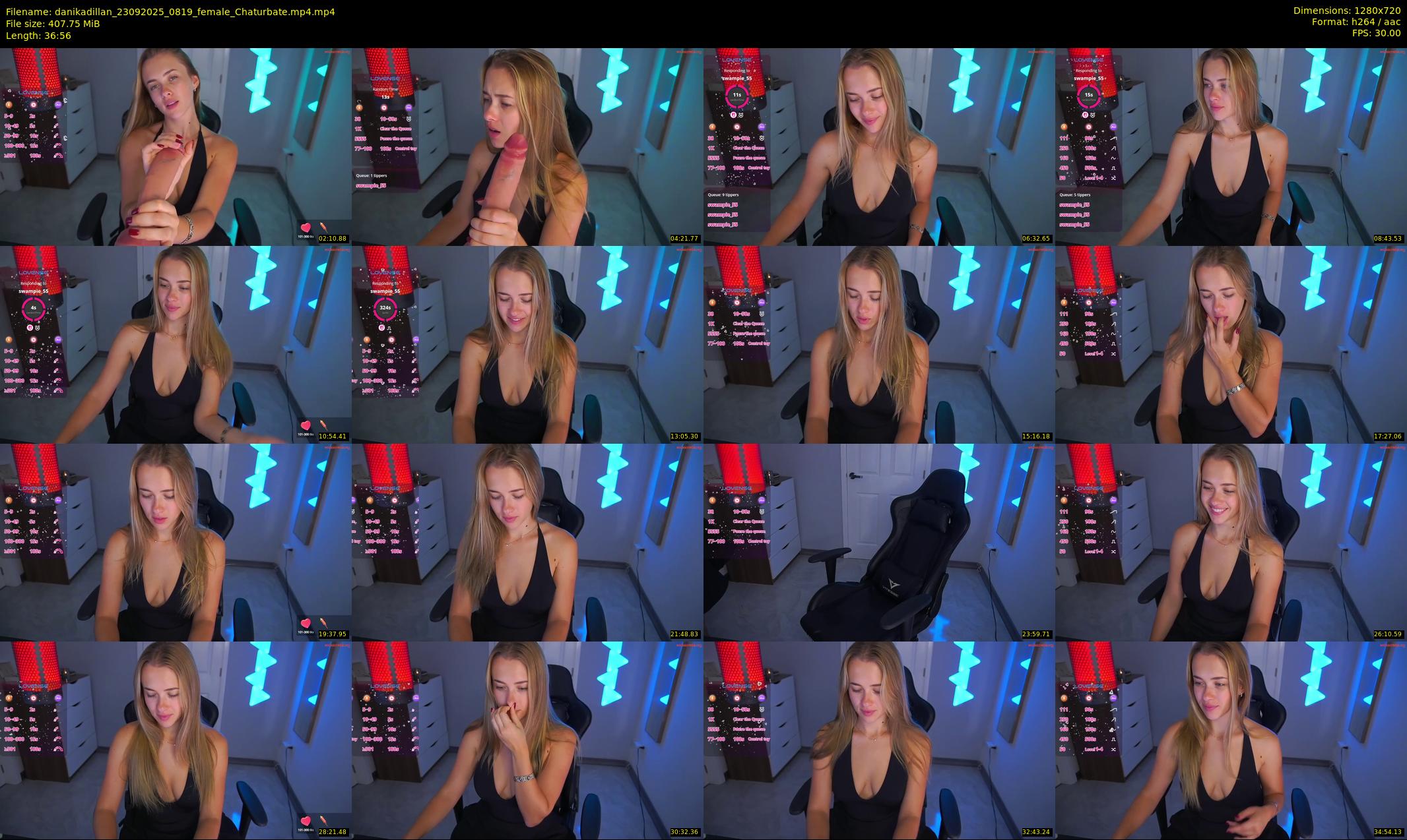 danikadillan — 37 minute Chaturbate female cam show recording, 720p, Sep 23, 2025