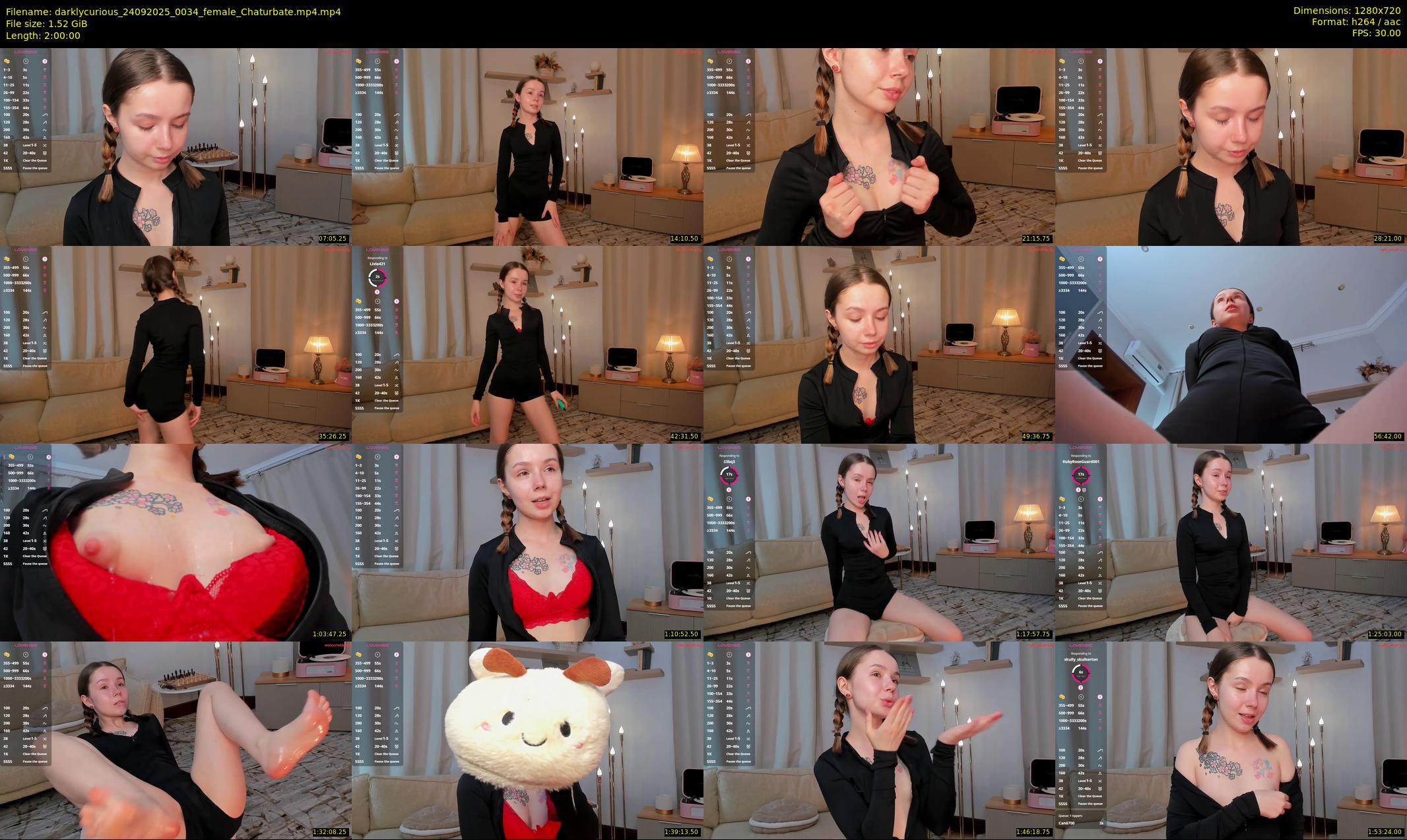 darklycurious — 120 minute Chaturbate female cam show recording, 720p, Sep 24, 2025