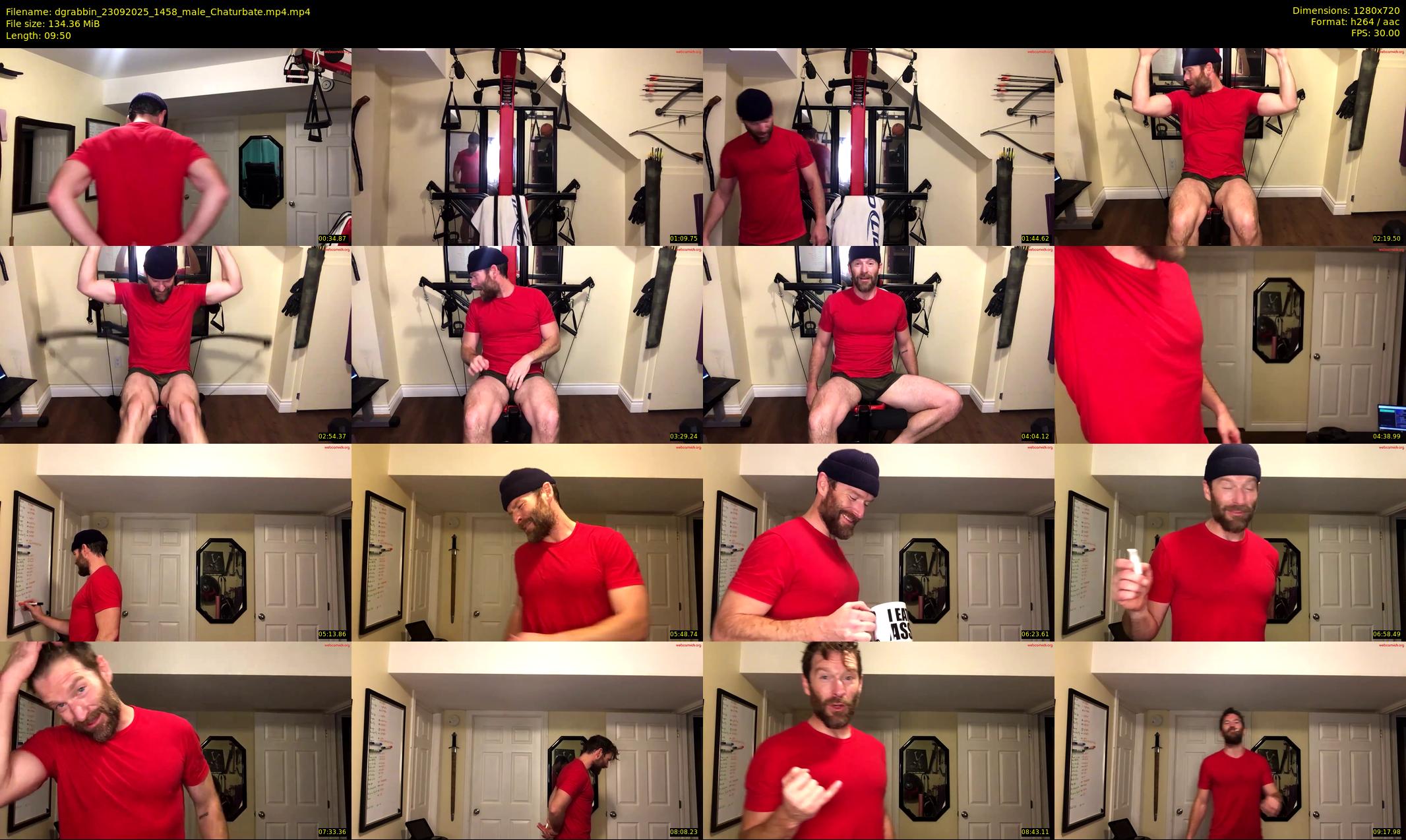 dgrabbin — 10 minute Chaturbate male cam show recording, 720p, Sep 23, 2025