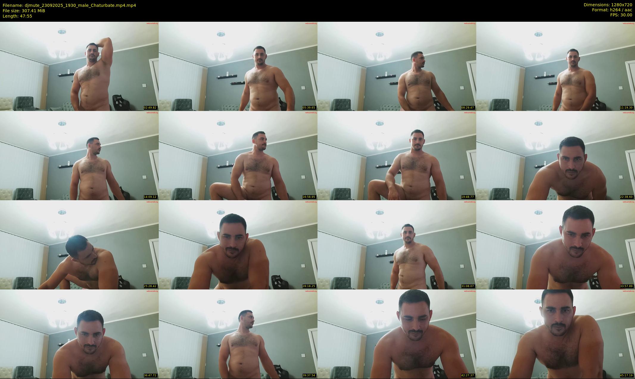 djmute — 48 minute Chaturbate male cam show recording, 720p, Sep 23, 2025