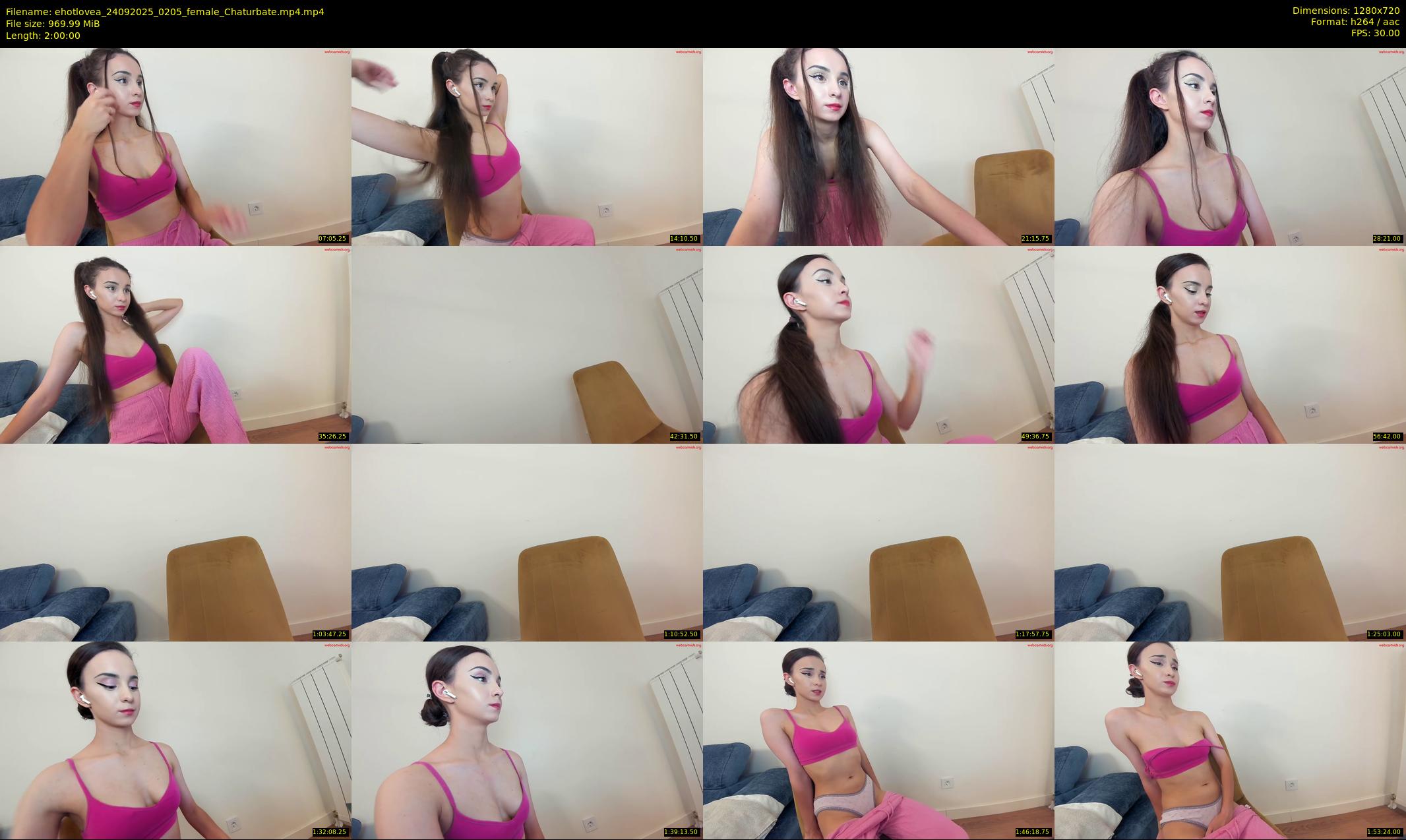 ehotlovea — 120 minute Chaturbate female cam show recording, 720p, Sep 24, 2025