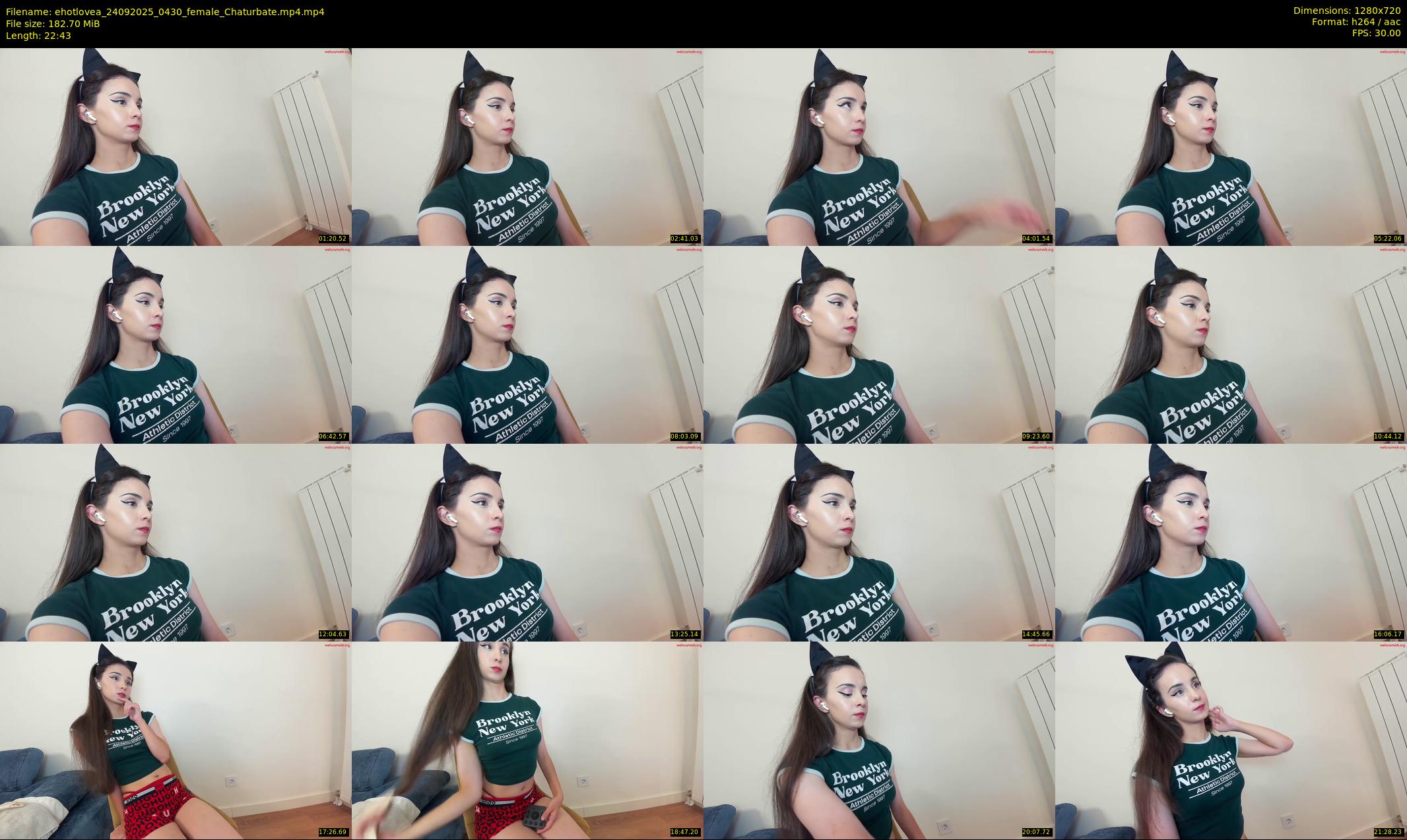 ehotlovea — 23 minute Chaturbate female cam show recording, 720p, Sep 24, 2025