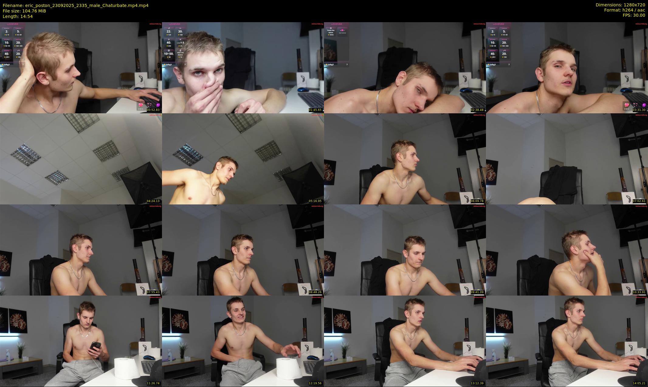 eric_poston — 15 minute Chaturbate male cam show recording, 720p, Sep 23, 2025