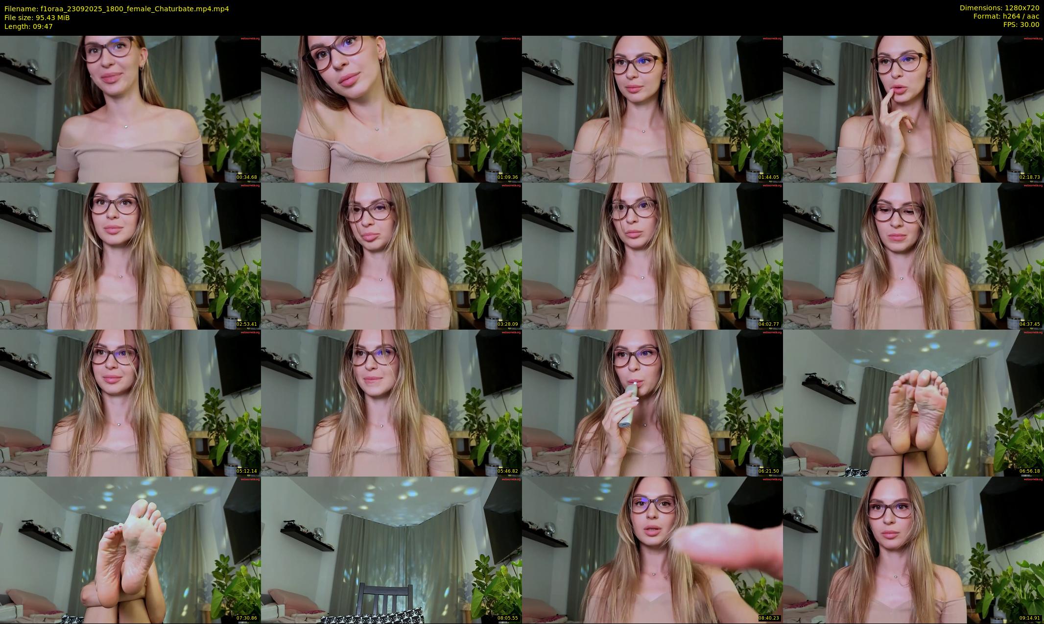 f1oraa — 10 minute Chaturbate female cam show recording, 720p, Sep 23, 2025
