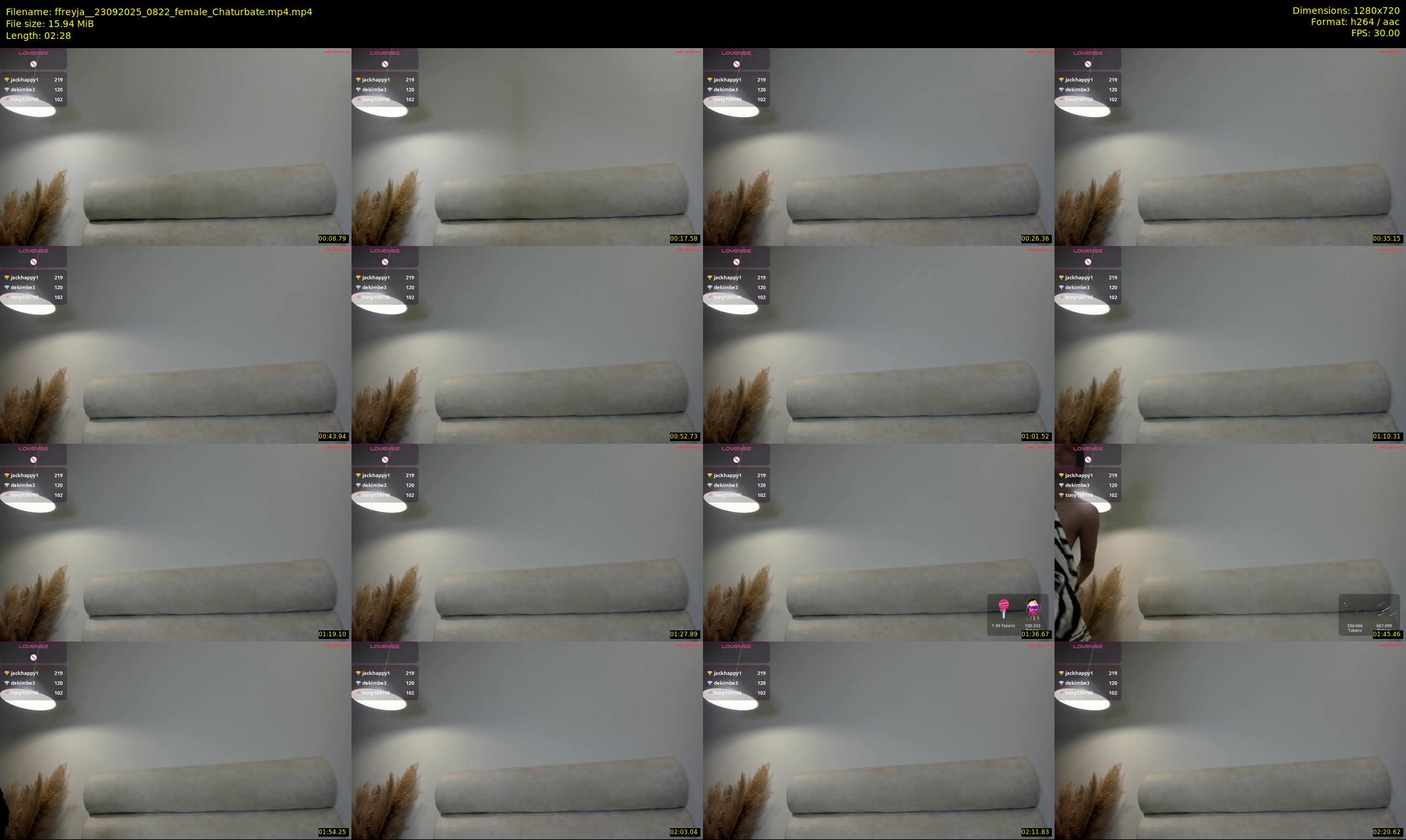 ffreyja_ — 3 minute Chaturbate female cam show recording, 720p, Sep 23, 2025