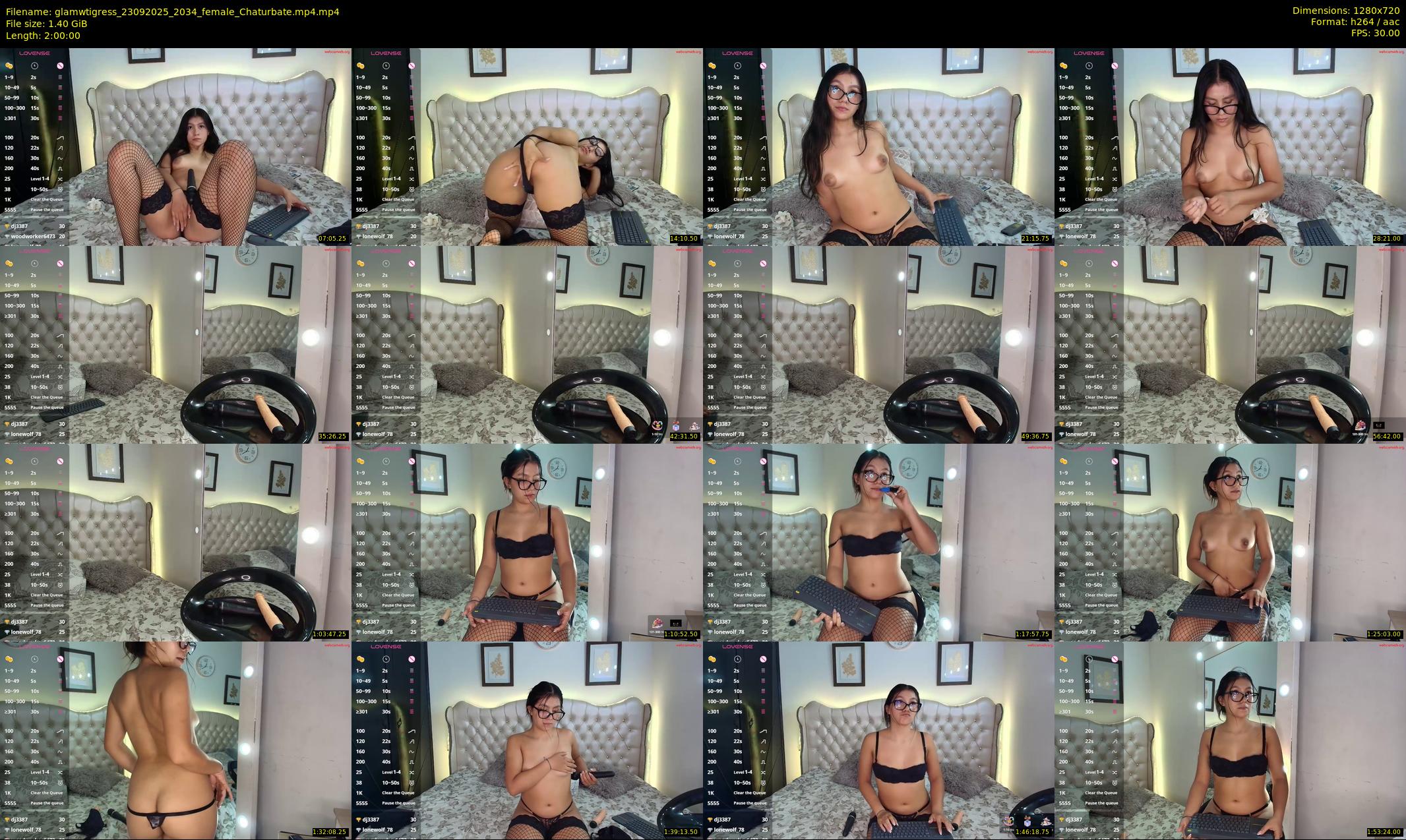 glamwtigress — 120 minute Chaturbate female cam show recording, 720p, Sep 23, 2025