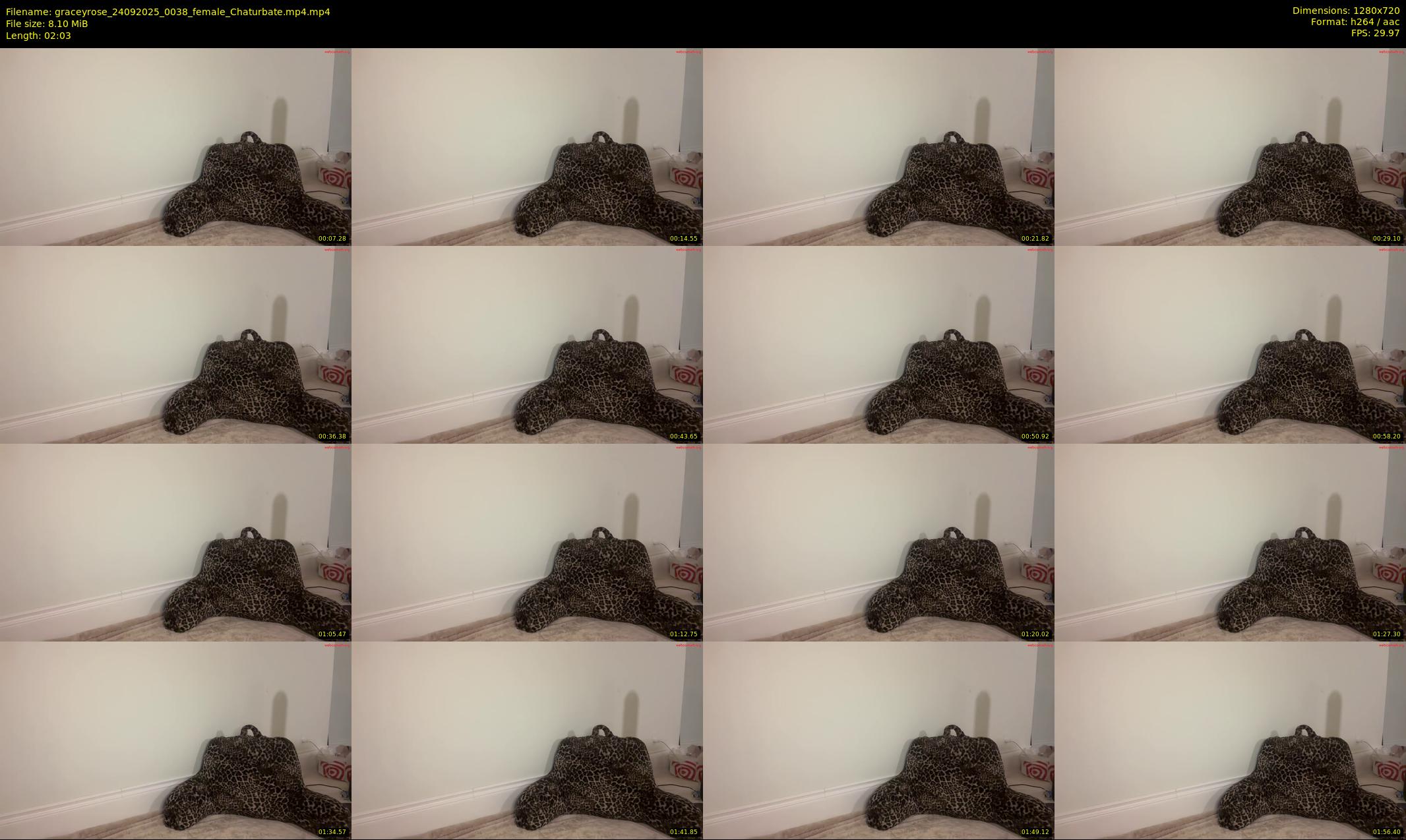 graceyrose — 3 minute Chaturbate female cam show recording, 720p, Sep 24, 2025