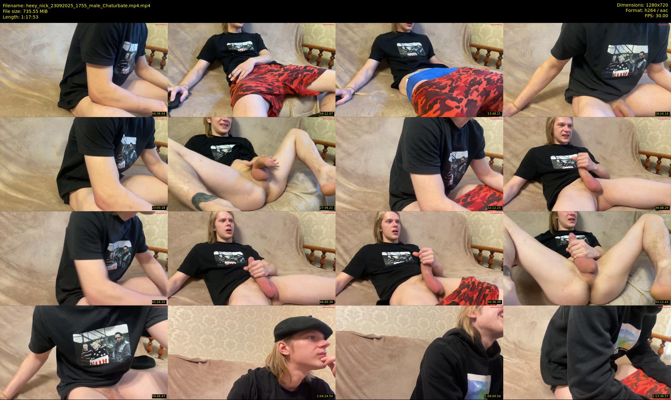 heey_nick — 78 minute Chaturbate male cam show recording, 720p, Sep 23, 2025