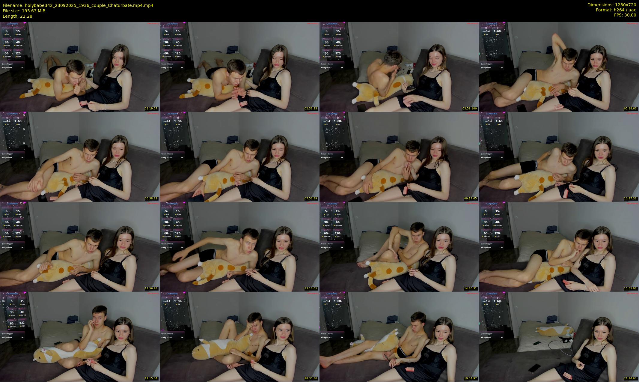 holybabe342 — 23 minute Chaturbate couple cam show recording, 720p, Sep 23, 2025
