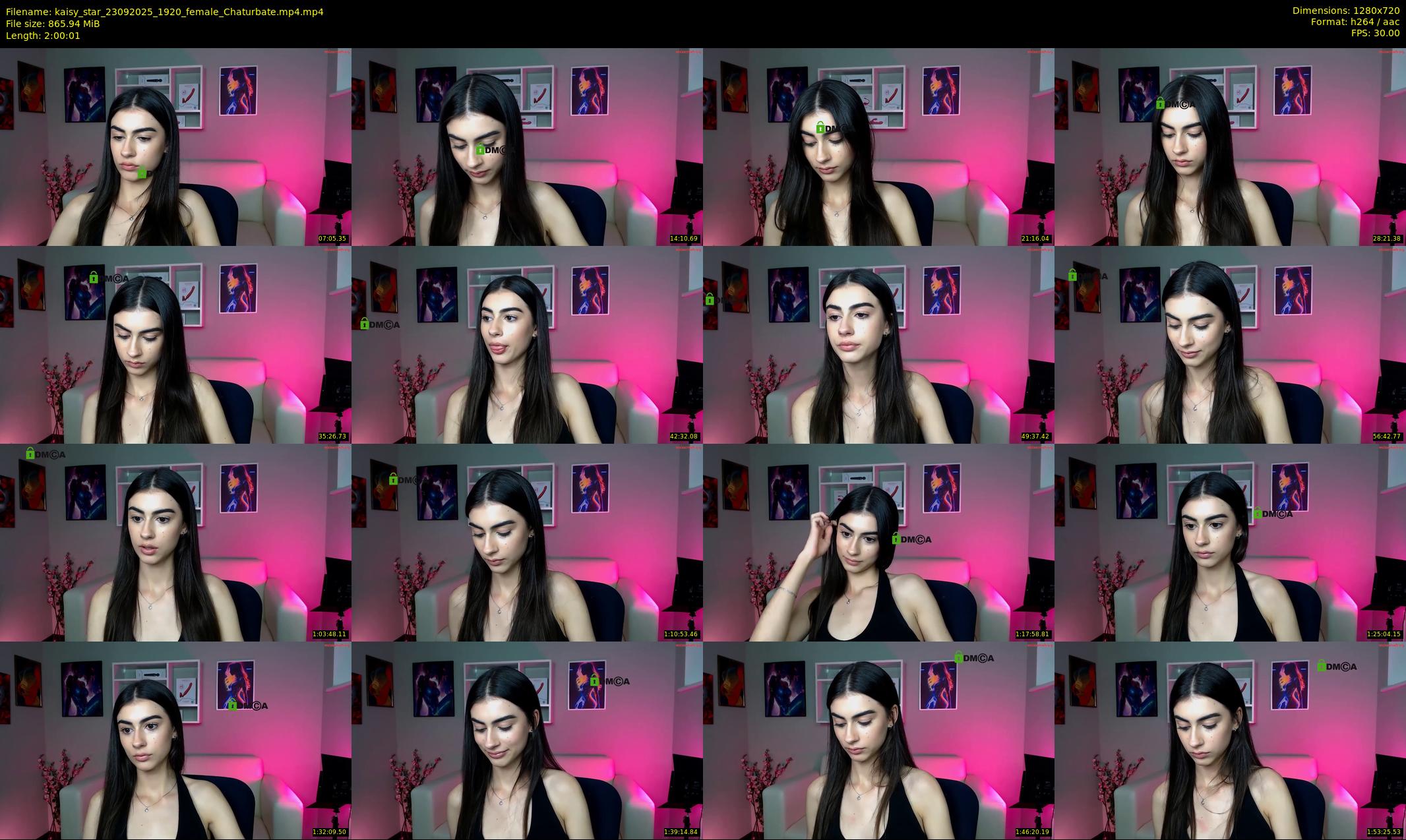 kaisy_star — 121 minute Chaturbate female cam show recording, 720p, Sep 23, 2025