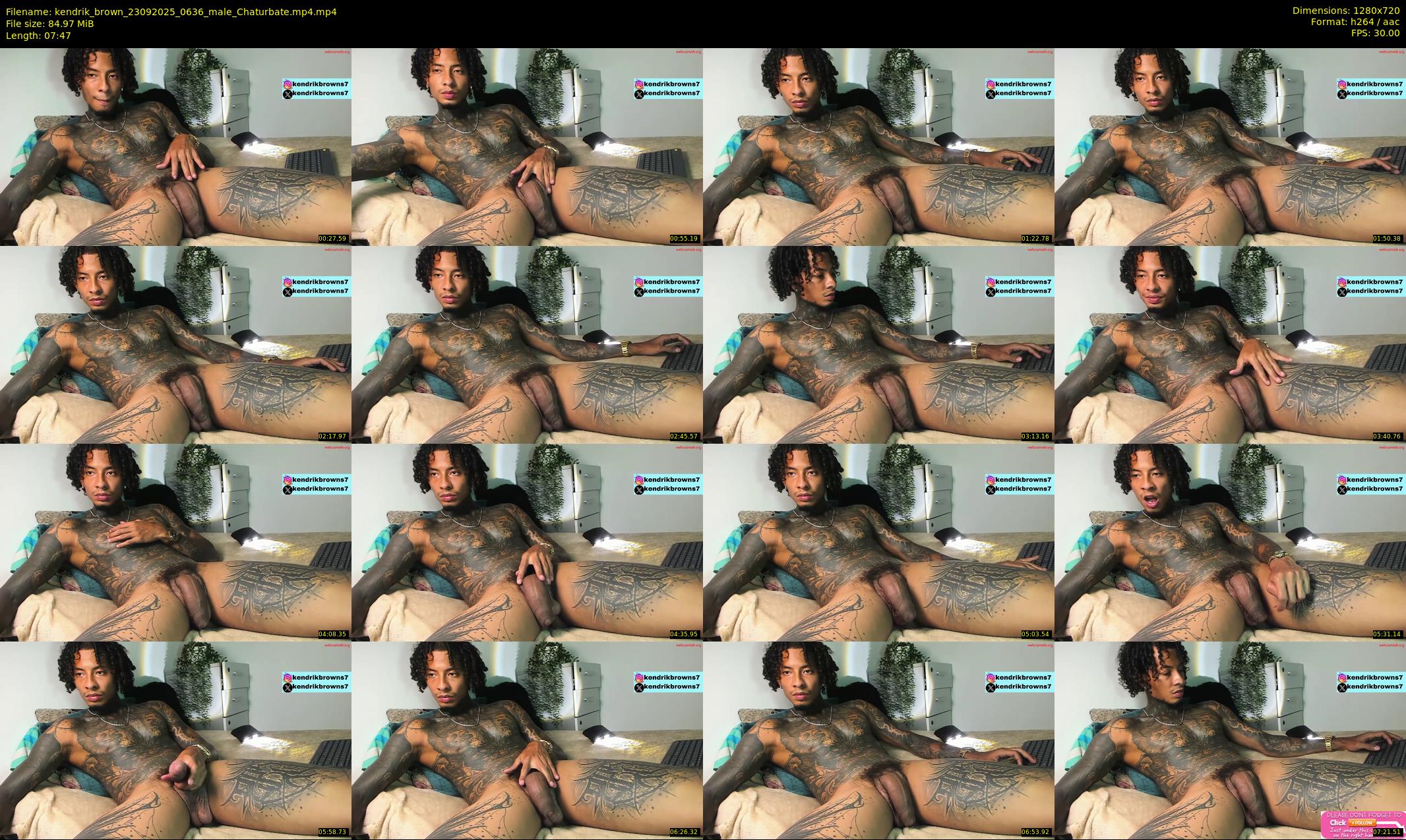 kendrik_brown — 8 minute Chaturbate male cam show recording, 720p, Sep 23, 2025