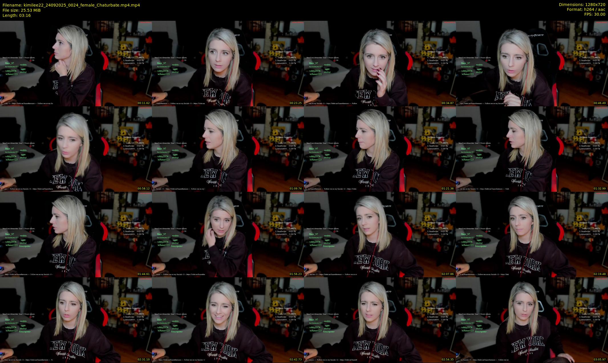 kimilee22 — 4 minute Chaturbate female cam show recording, 720p, Sep 24, 2025