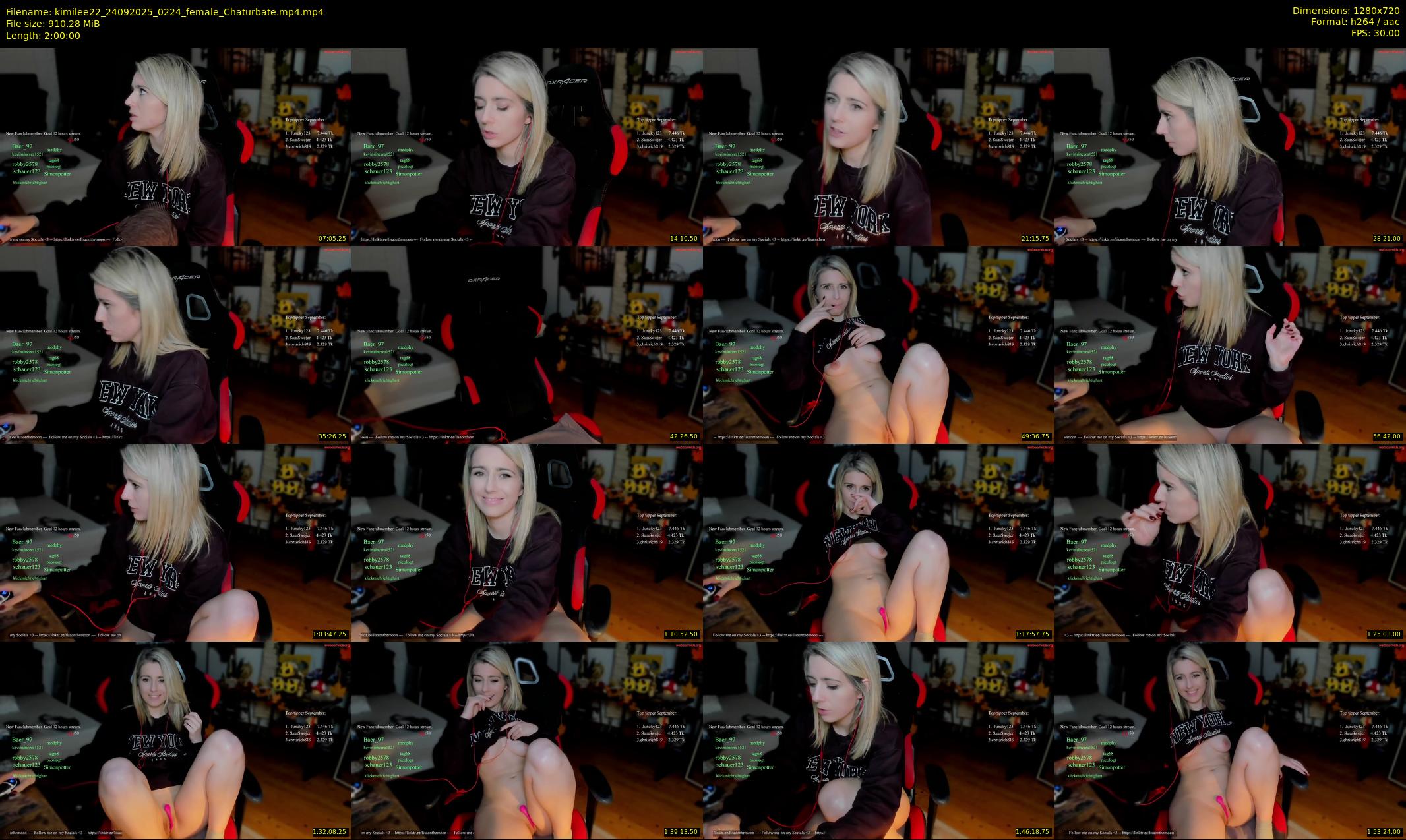 kimilee22 — 120 minute Chaturbate female cam show recording, 720p, Sep 24, 2025