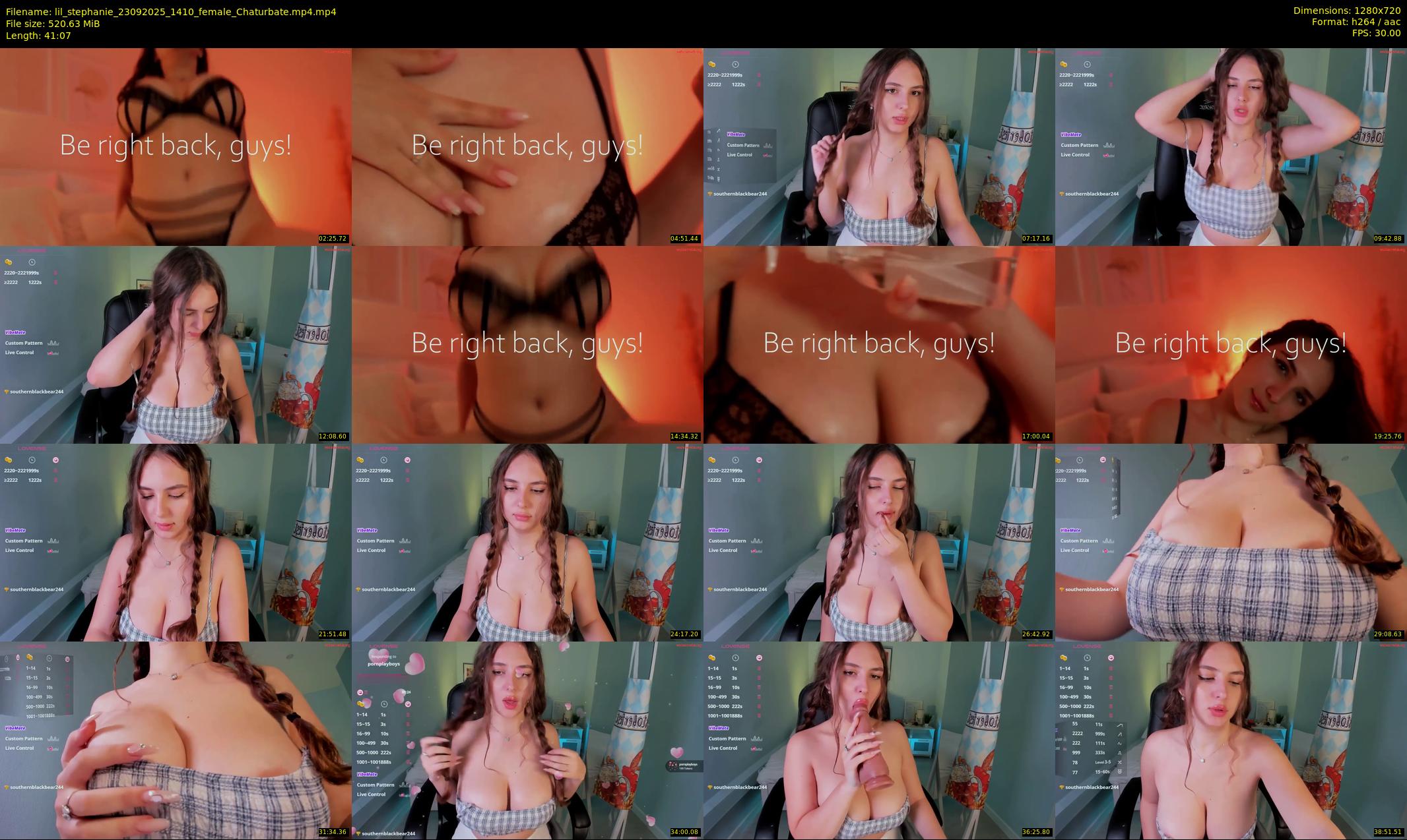 lil_stephanie — 42 minute Chaturbate female cam show recording, 720p, Sep 23, 2025