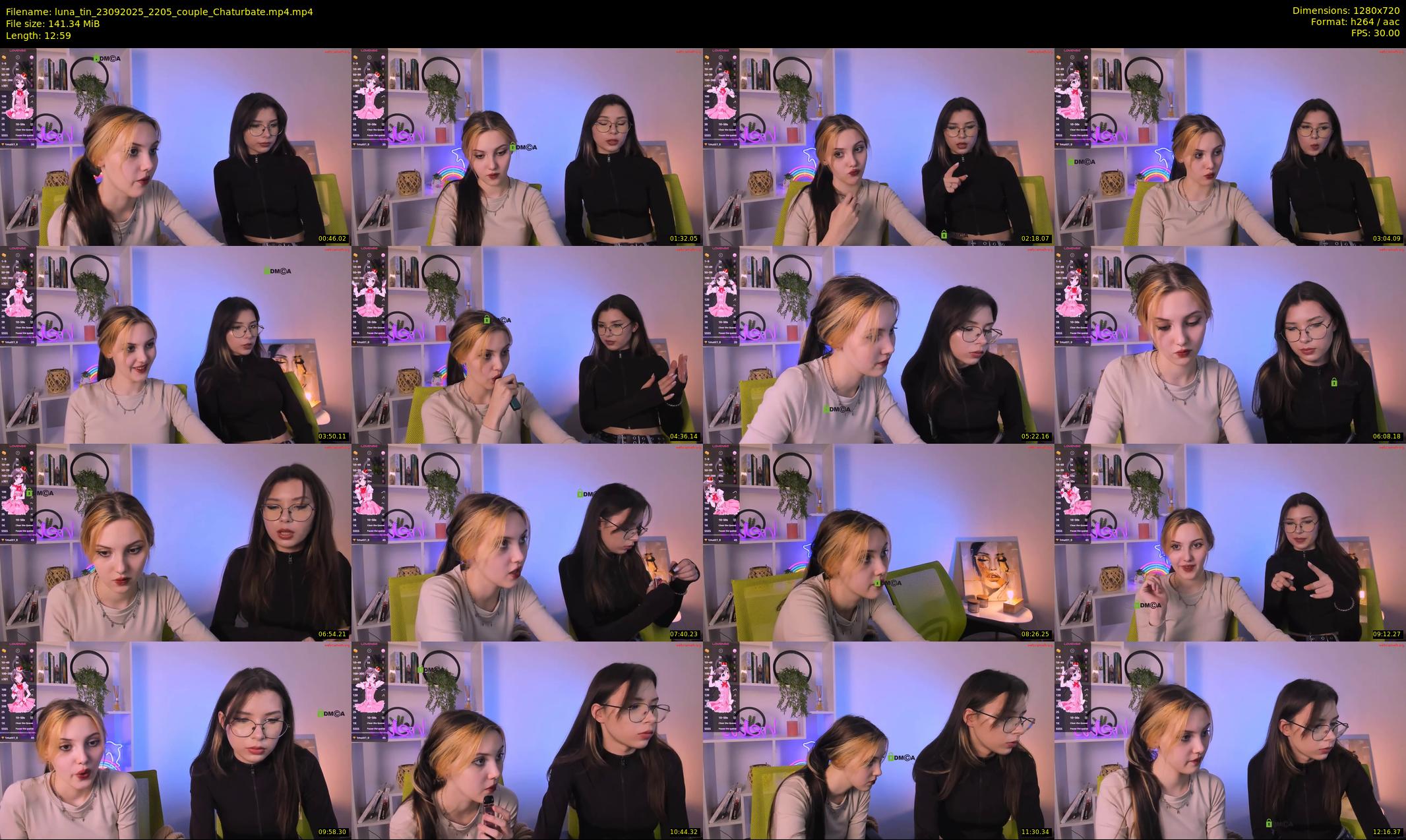 luna_tin — 13 minute Chaturbate couple cam show recording, 720p, Sep 23, 2025