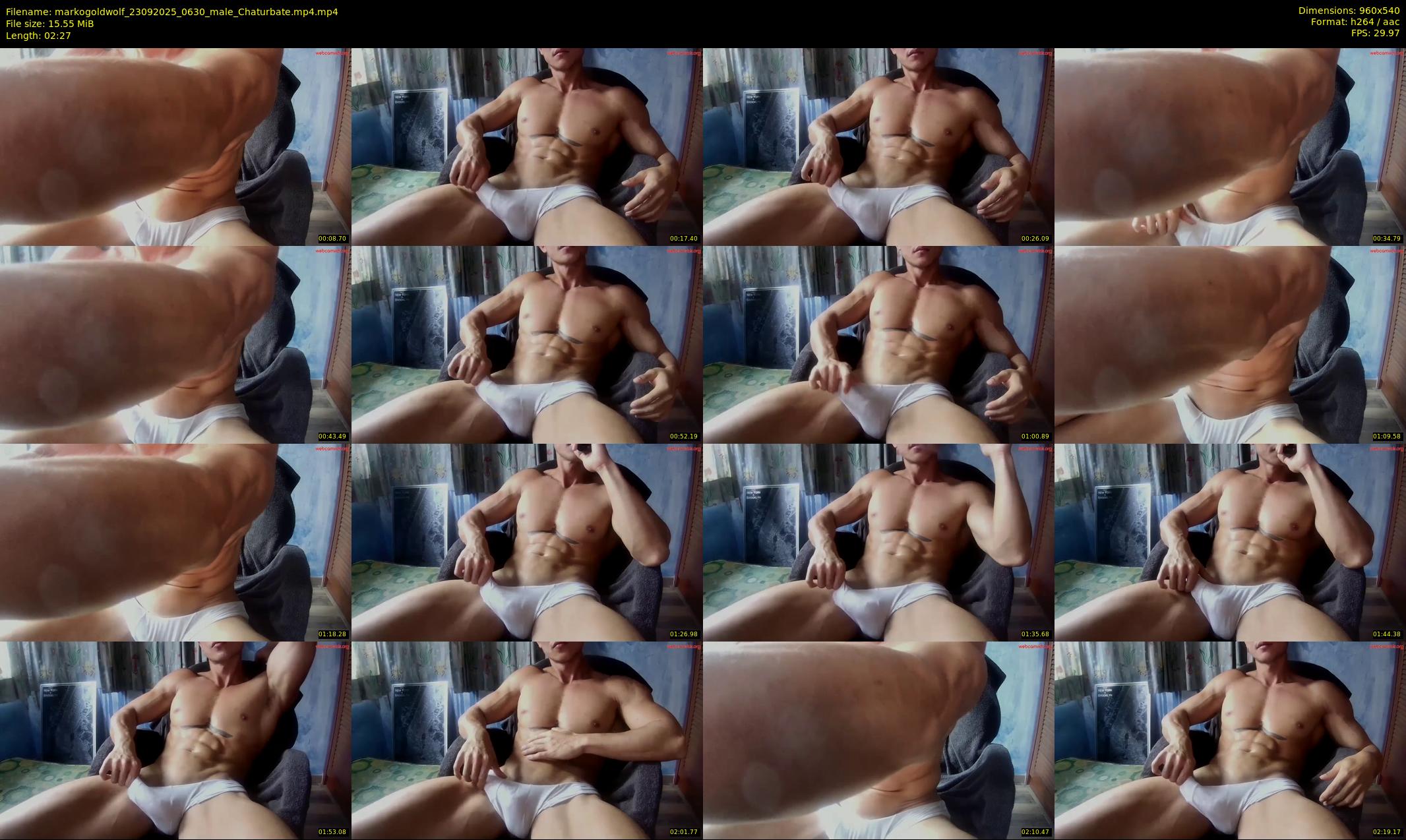 markogoldwolf — 3 minute Chaturbate male cam show recording, 480p, Sep 23, 2025