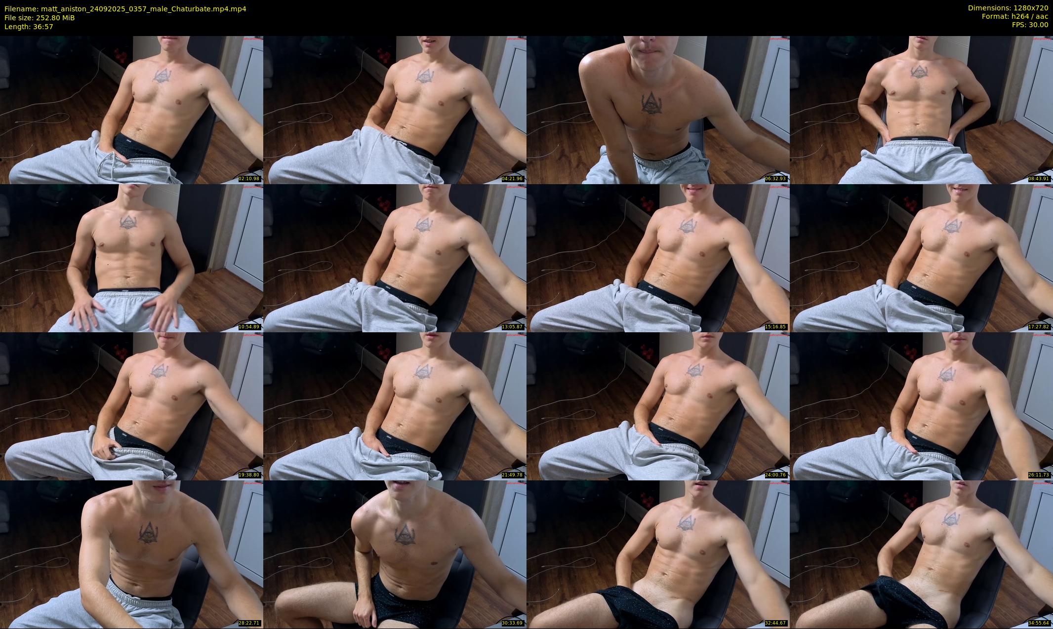 matt_aniston — 37 minute Chaturbate male cam show recording, 720p, Sep 24, 2025