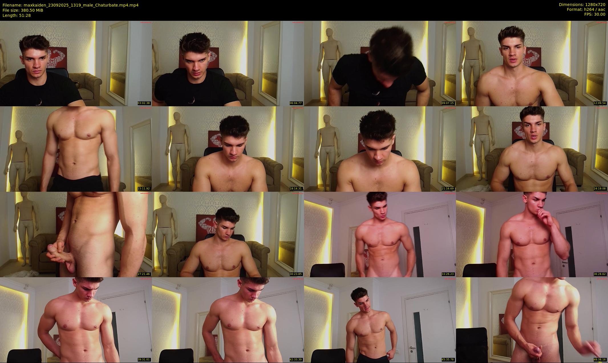 maxkaiden — 52 minute Chaturbate male cam show recording, 720p, Sep 23, 2025