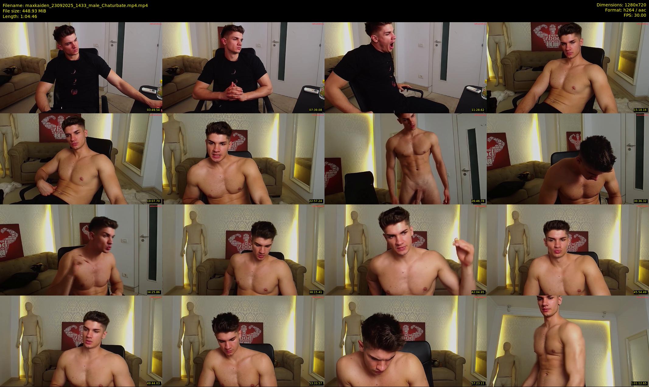 maxkaiden — 65 minute Chaturbate male cam show recording, 720p, Sep 23, 2025