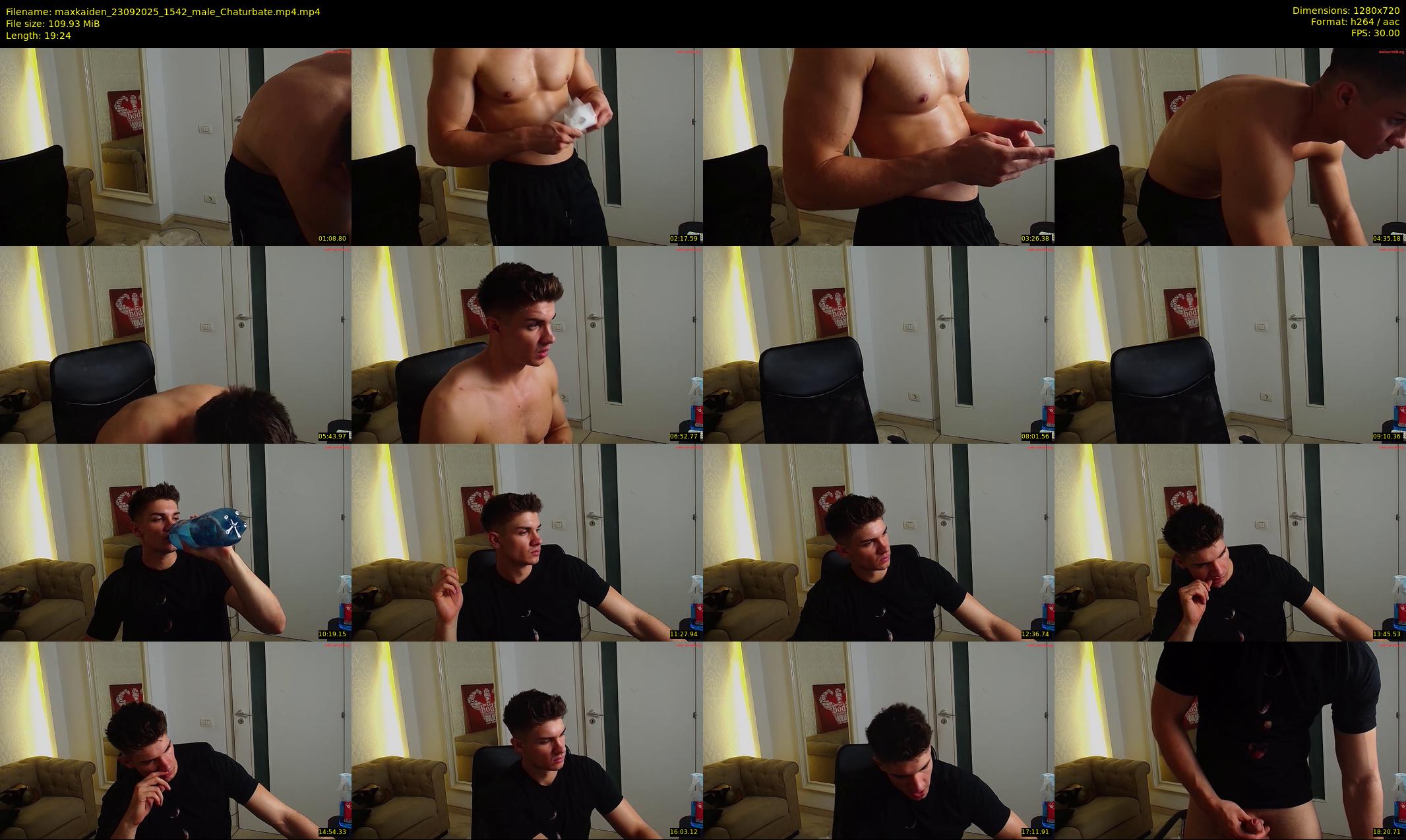 maxkaiden — 20 minute Chaturbate male cam show recording, 720p, Sep 23, 2025
