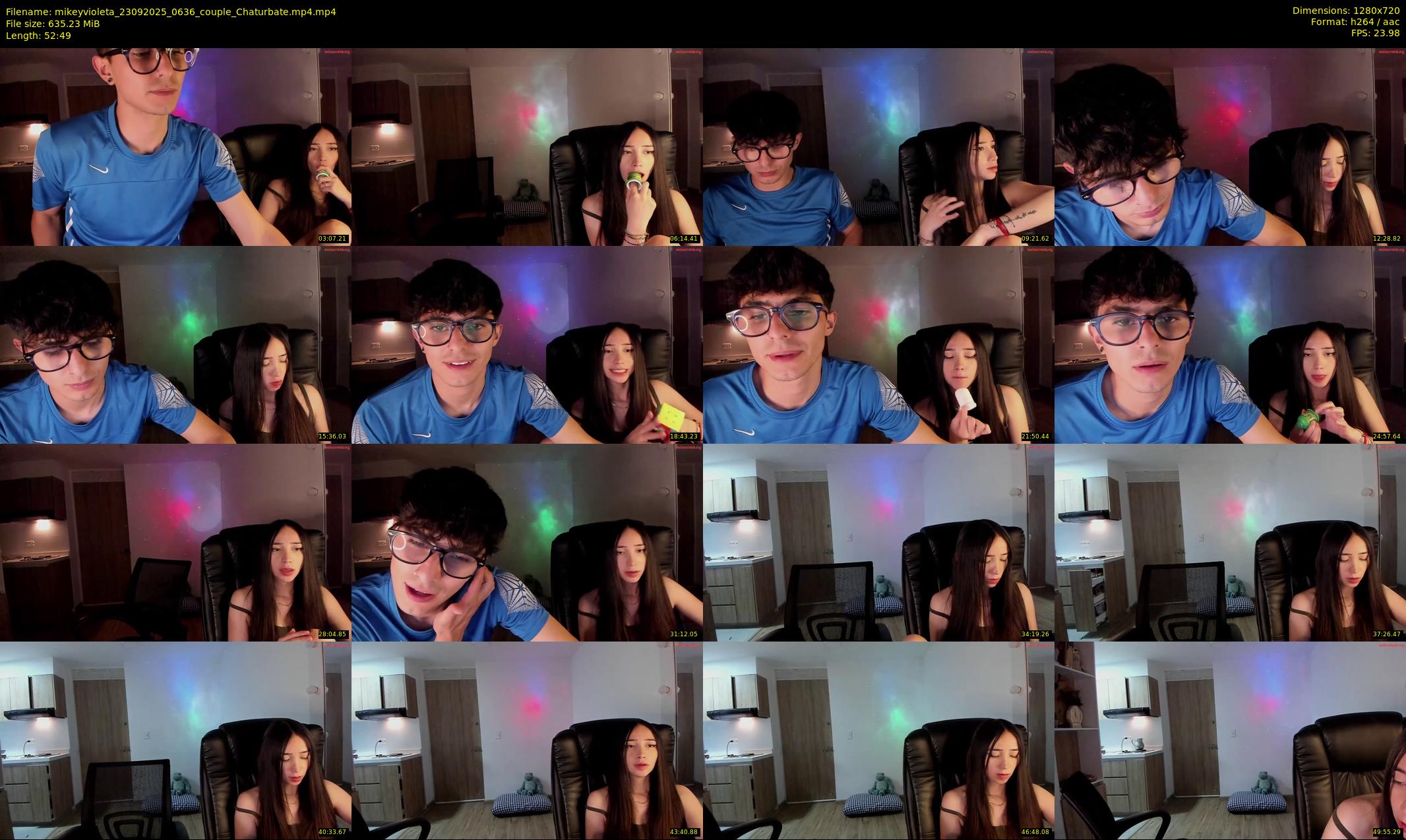 mikeyvioleta — 53 minute Chaturbate couple cam show recording, 720p, Sep 23, 2025