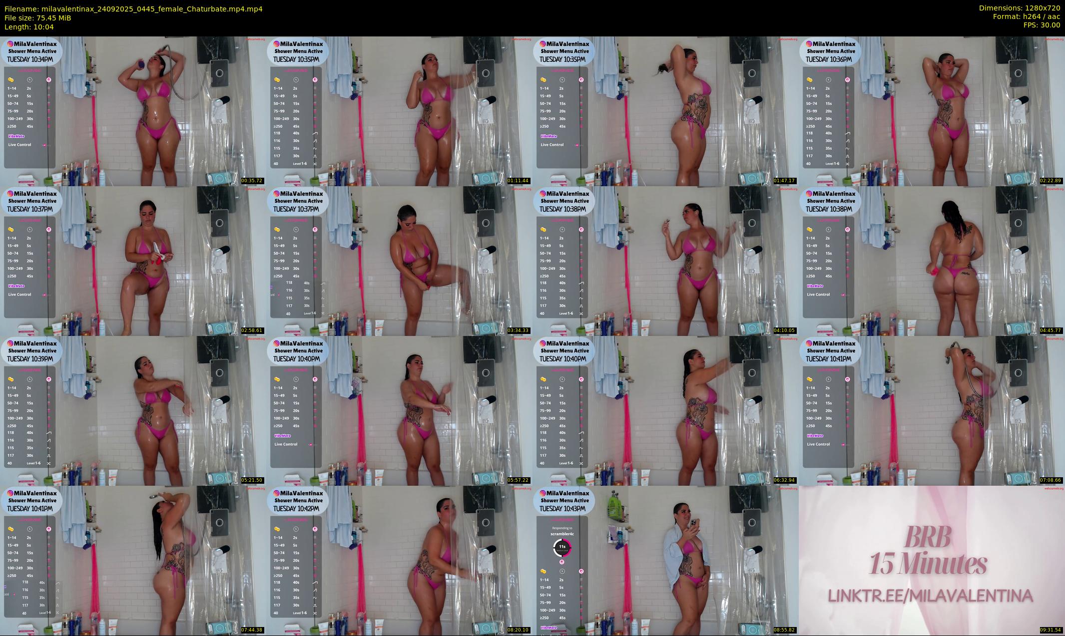milavalentinax — 11 minute Chaturbate female cam show recording, 720p, Sep 24, 2025