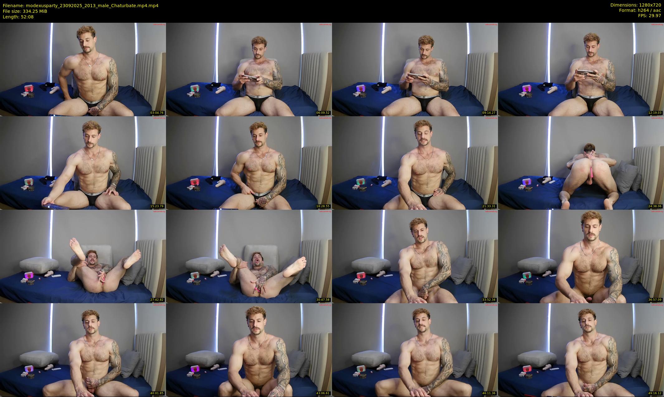 modexusparty — 53 minute Chaturbate male cam show recording, 720p, Sep 23, 2025