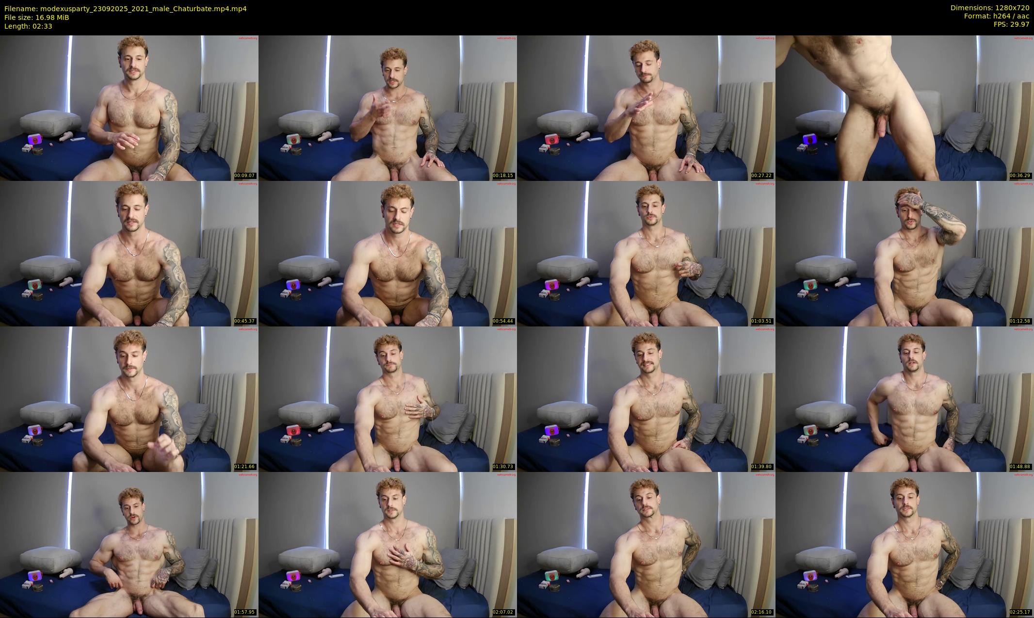 modexusparty — 3 minute Chaturbate male cam show recording, 720p, Sep 23, 2025