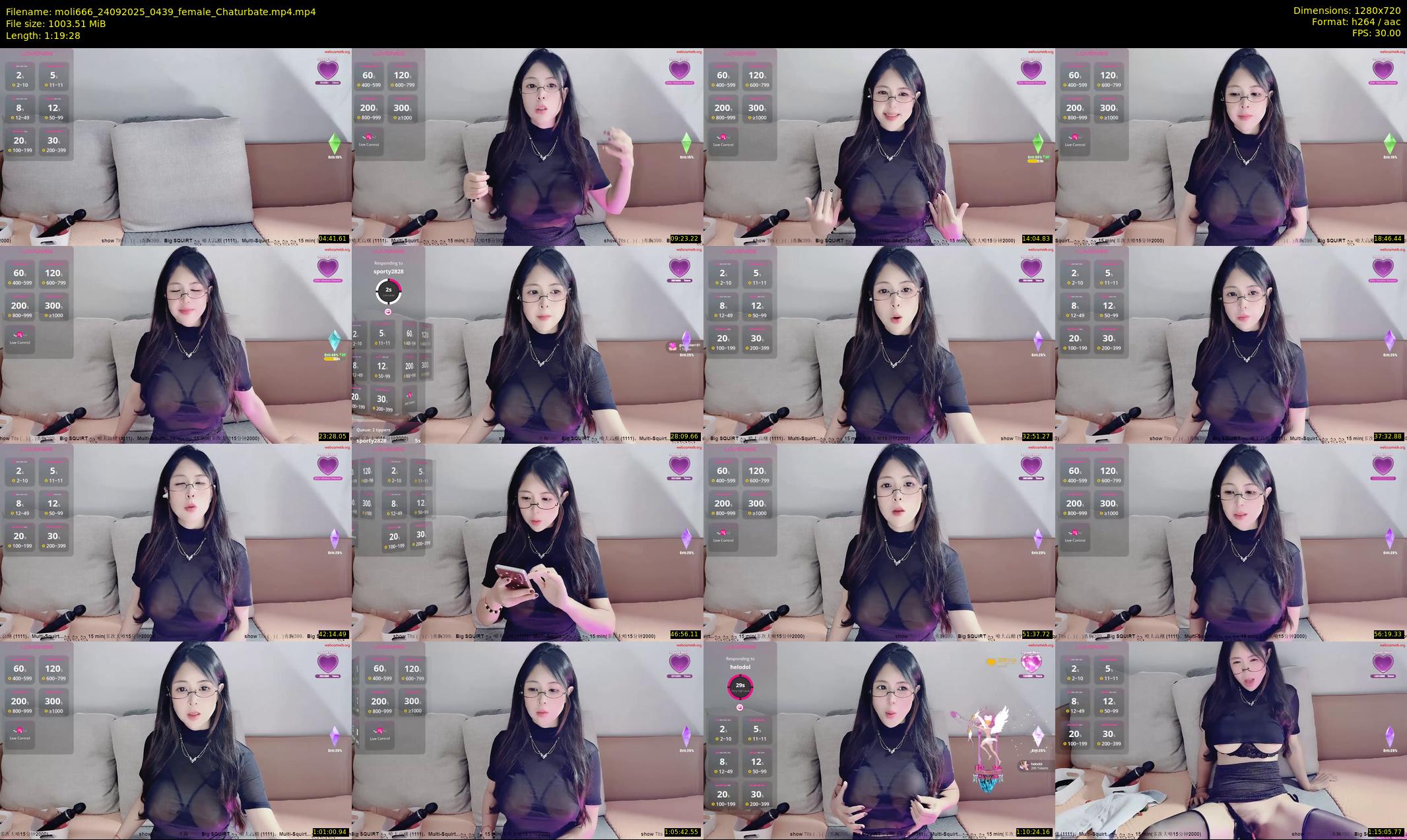 moli666 — 80 minute Chaturbate female cam show recording, 720p, Sep 24, 2025