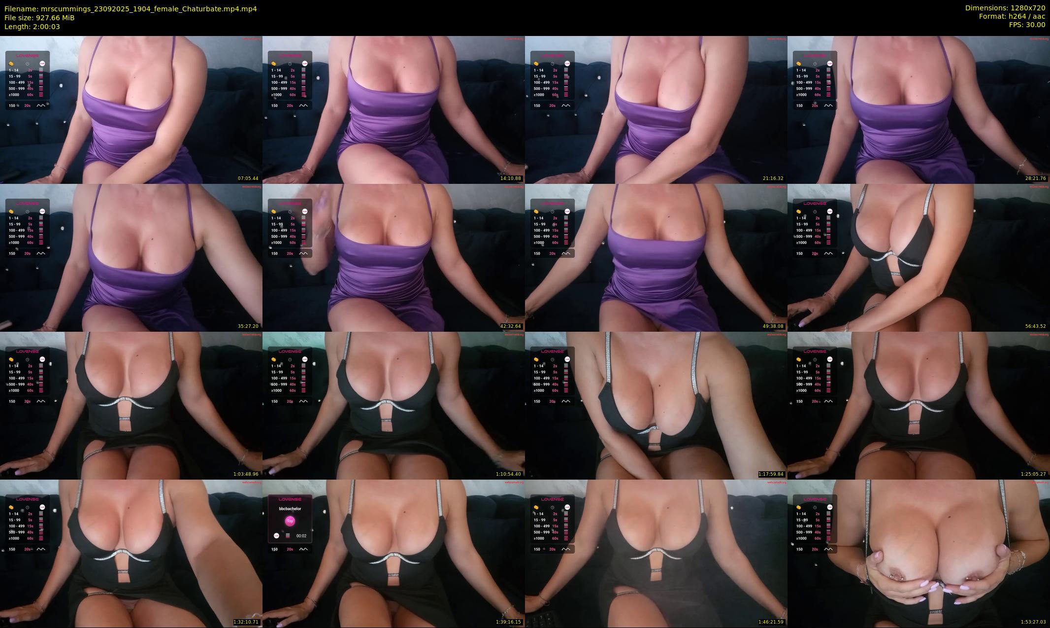 mrscummings — 121 minute Chaturbate female cam show recording, 720p, Sep 23, 2025
