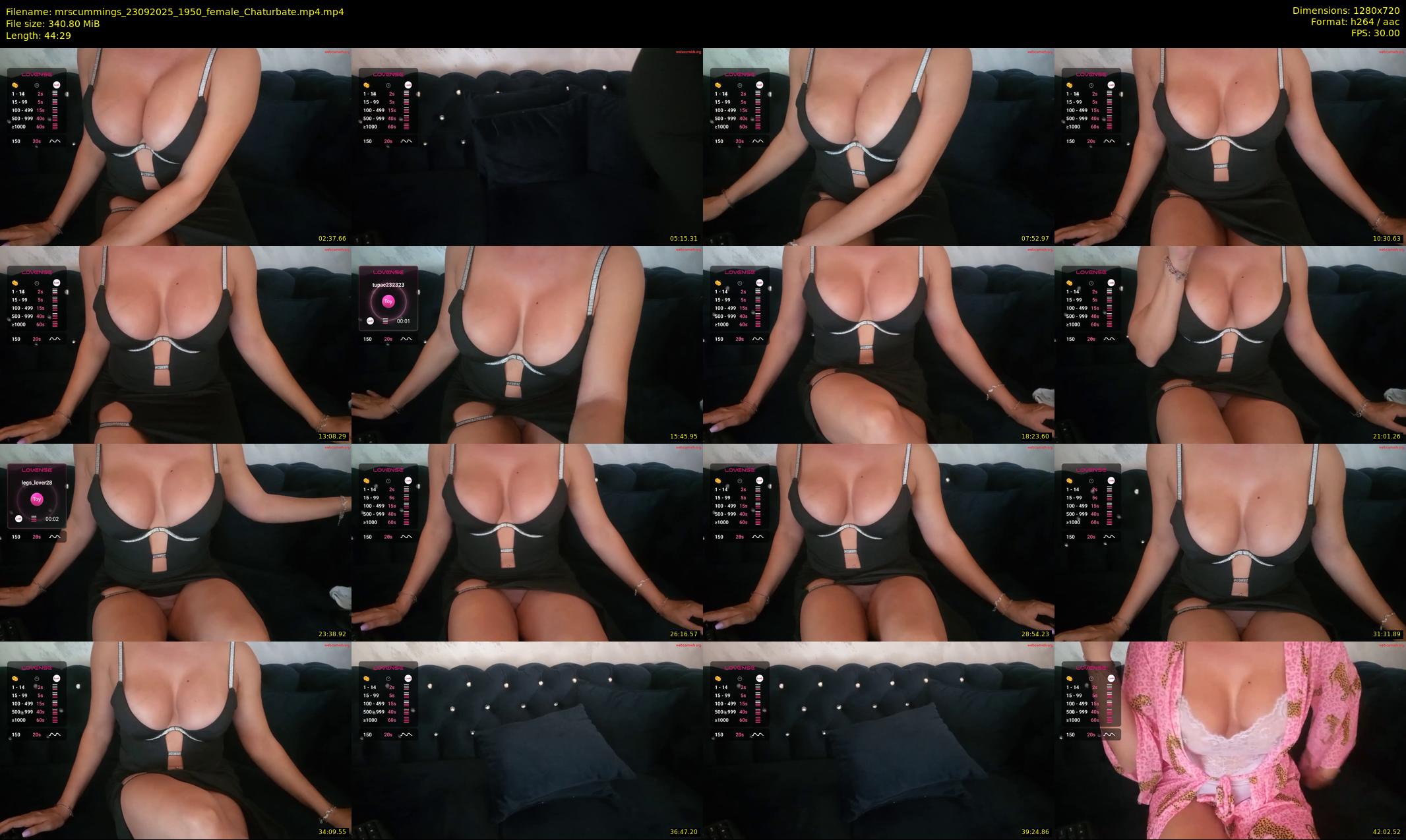 mrscummings — 45 minute Chaturbate female cam show recording, 720p, Sep 23, 2025
