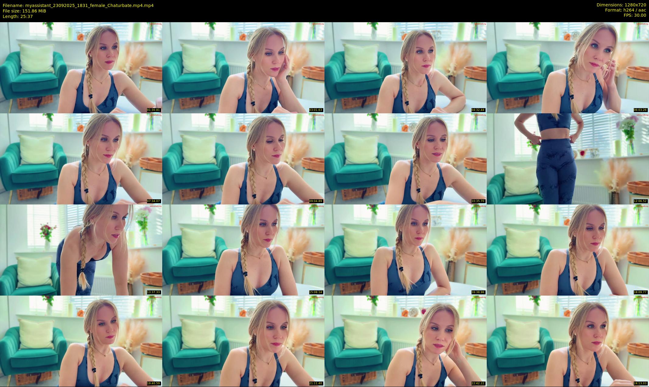 myassistant — 26 minute Chaturbate female cam show recording, 720p, Sep 23, 2025