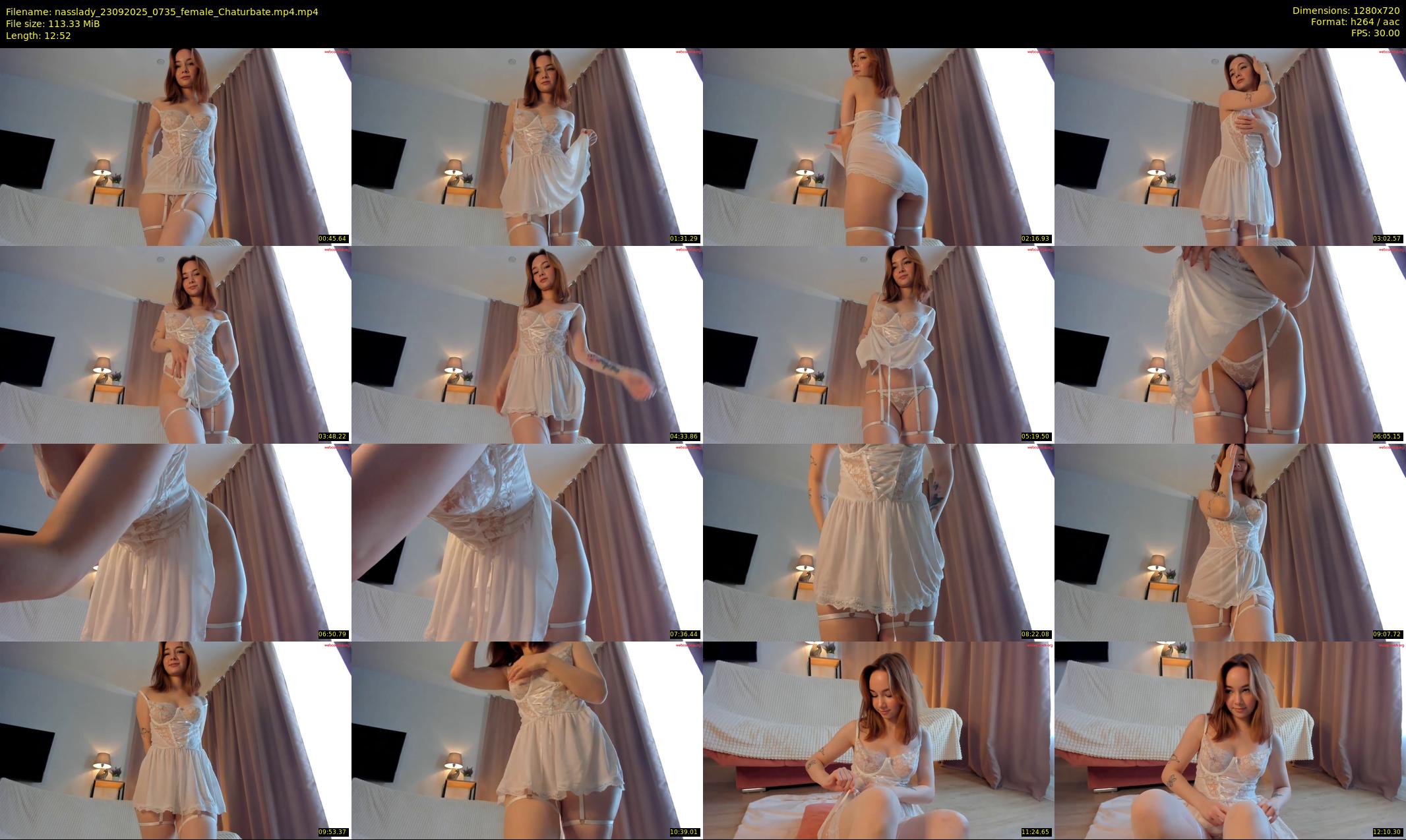 nasslady — 13 minute Chaturbate female cam show recording, 720p, Sep 23, 2025