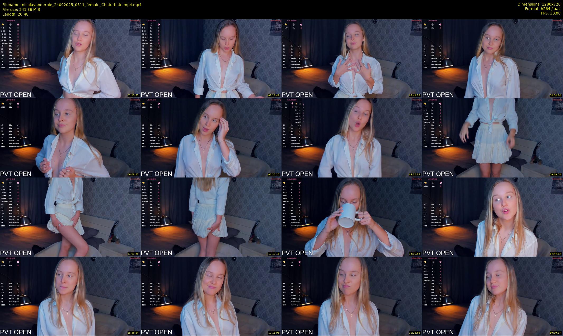 nicolavanderbie — 21 minute Chaturbate female cam show recording, 720p, Sep 24, 2025