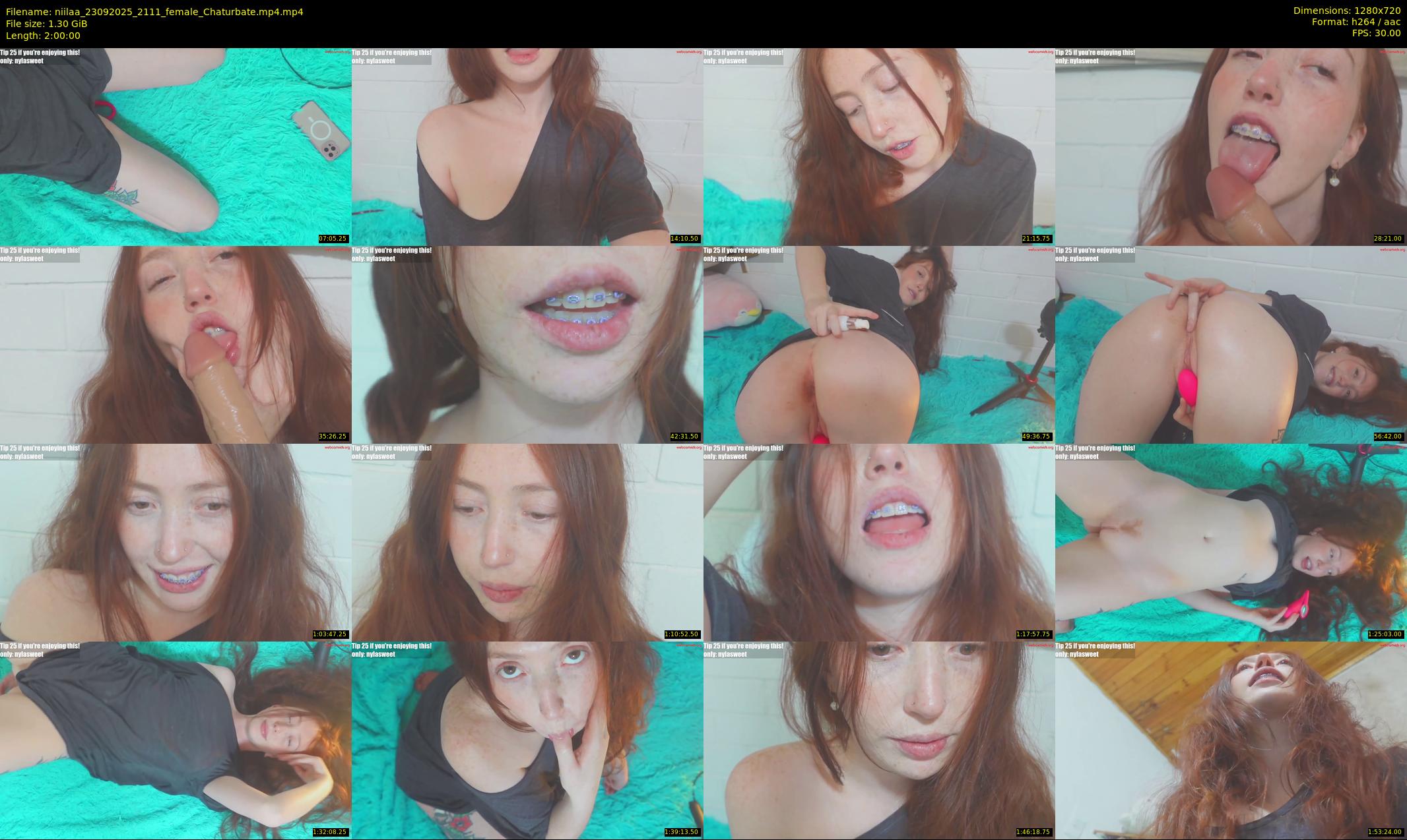 niilaa — 120 minute Chaturbate female cam show recording, 720p, Sep 23, 2025
