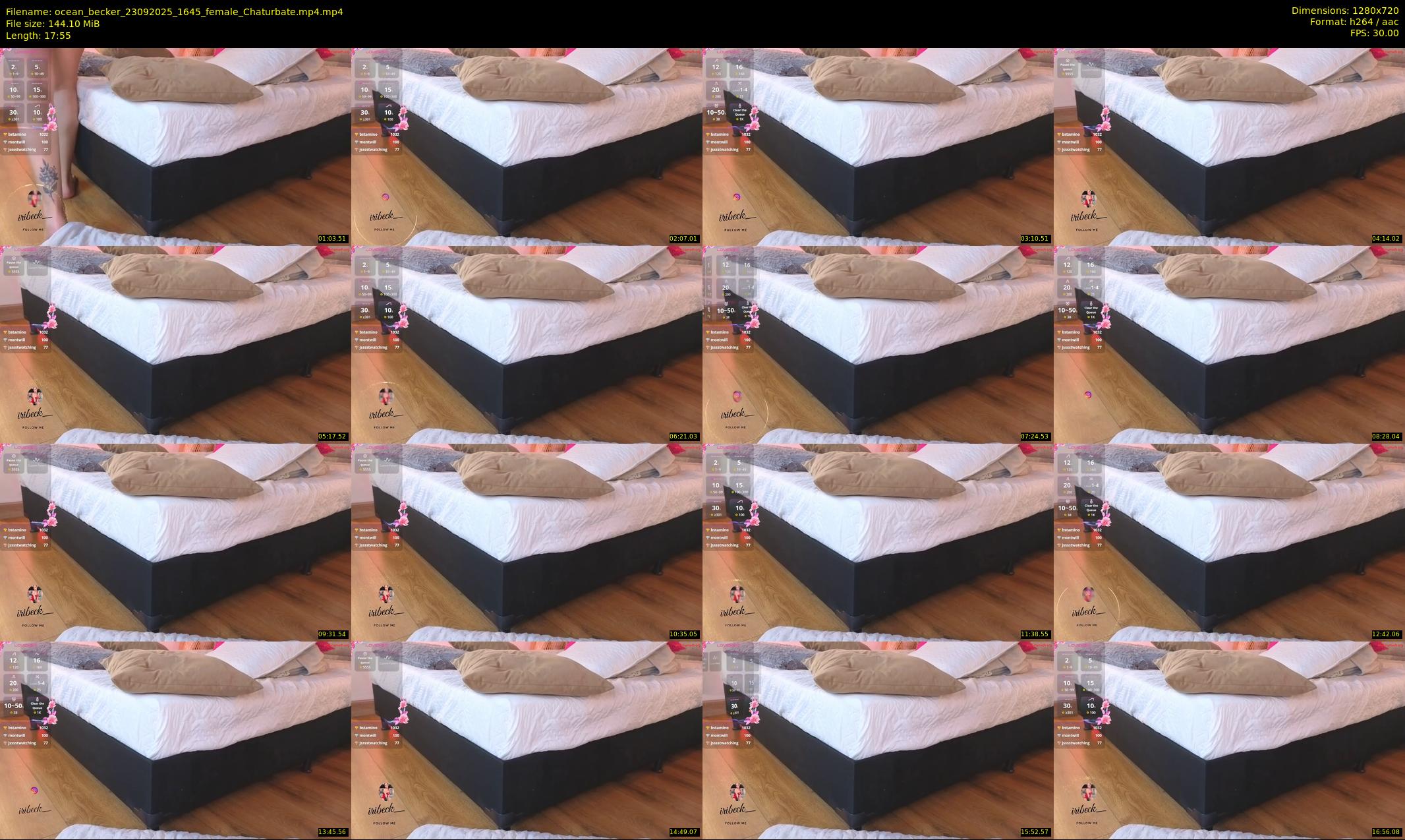 ocean_becker — 18 minute Chaturbate female cam show recording, 720p, Sep 23, 2025